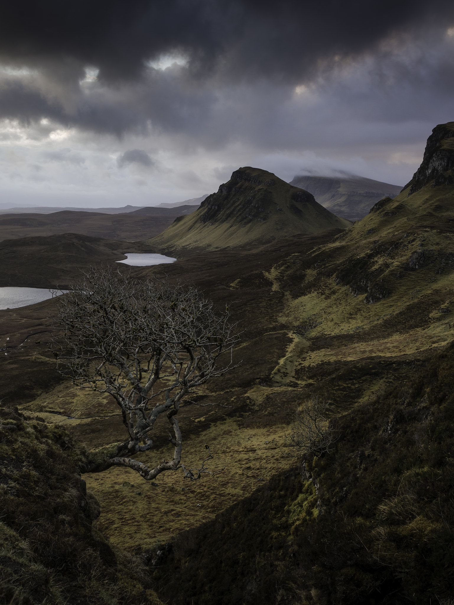 Nikon D810 + Nikon AF-S Nikkor 24mm F1.4G ED sample photo. Dark scotland photography