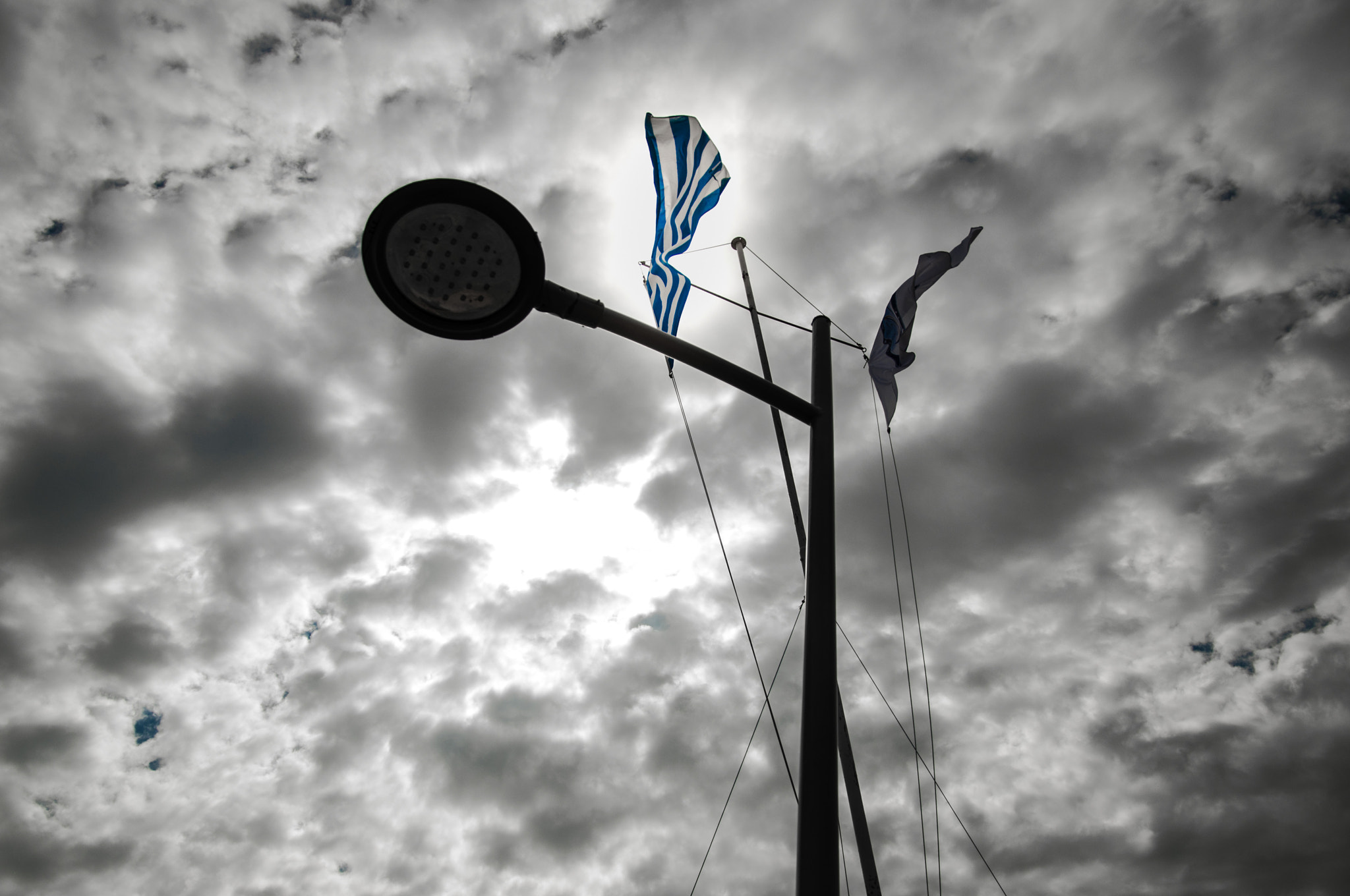 Nikon D90 sample photo. Greek flag photography
