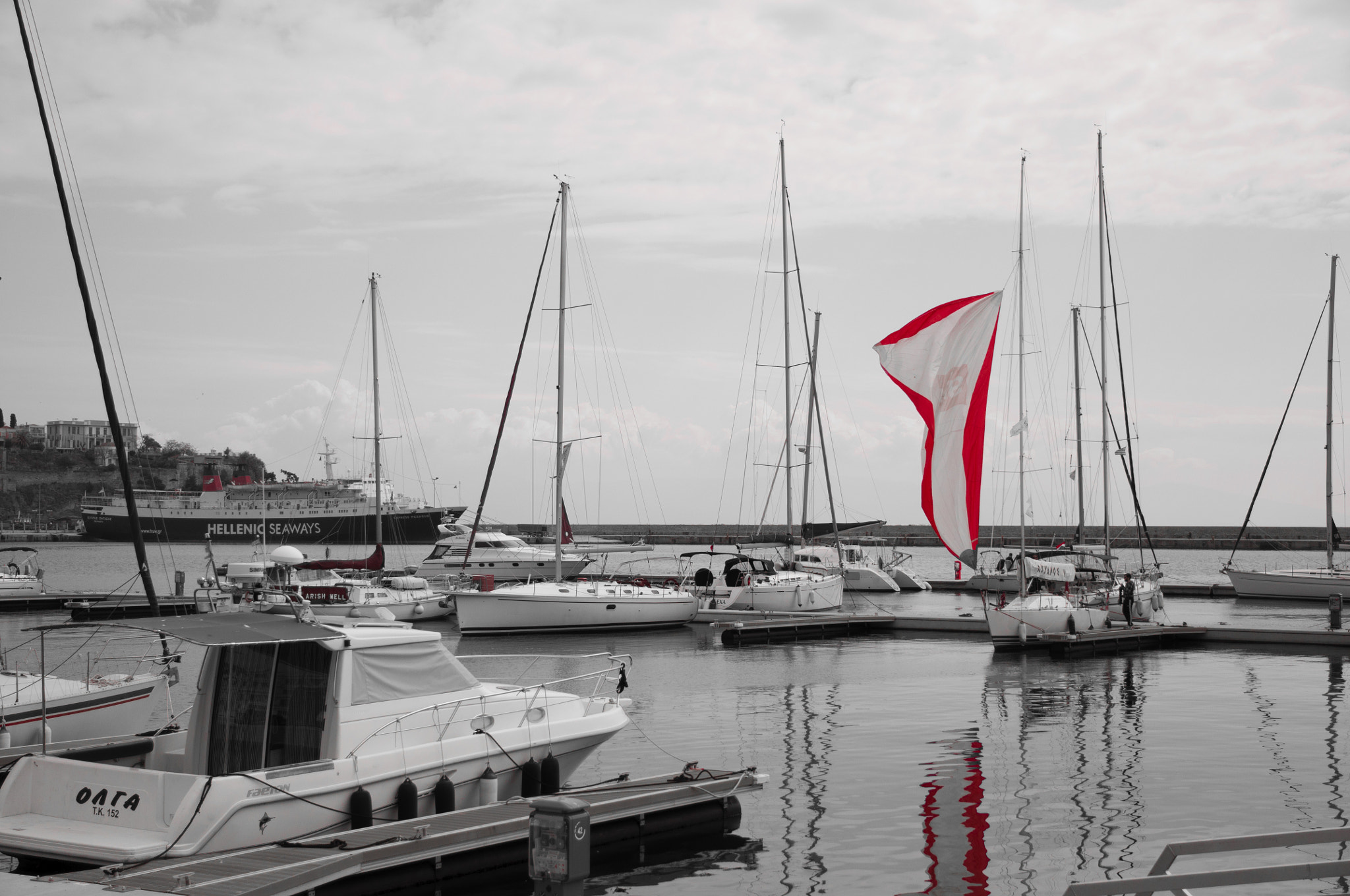 Nikon D90 sample photo. Red flag photography