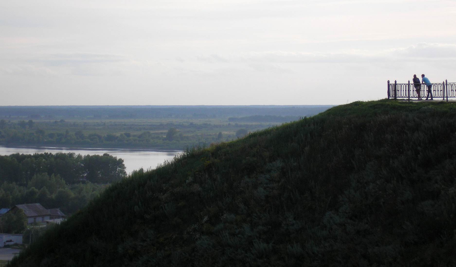 Olympus FE-120,X-700 sample photo. Beyond the hill photography