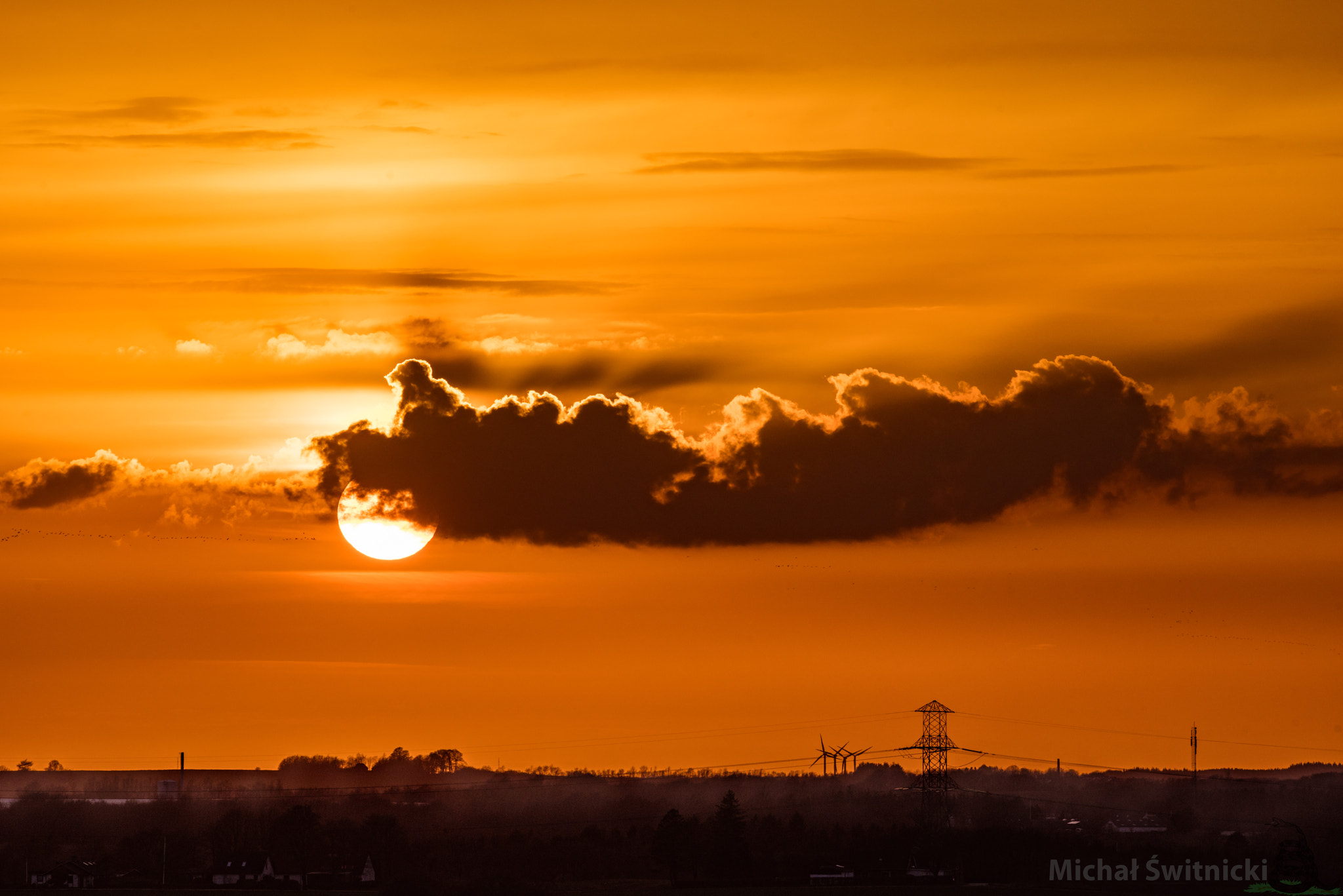 Pentax smc DA* 300mm F4.0 ED (IF) SDM sample photo. Sunset in danish countryside photography