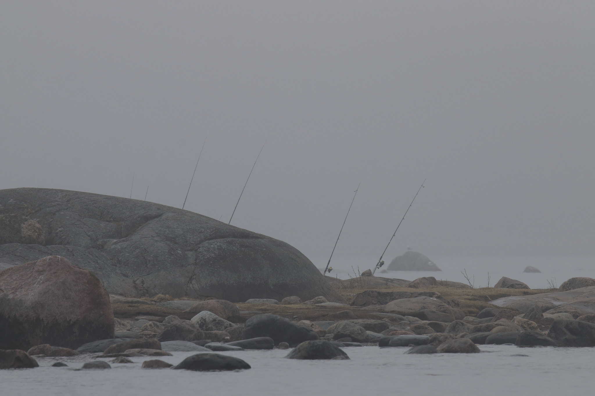 Canon EOS 70D sample photo. Quiet fishing in fog photography