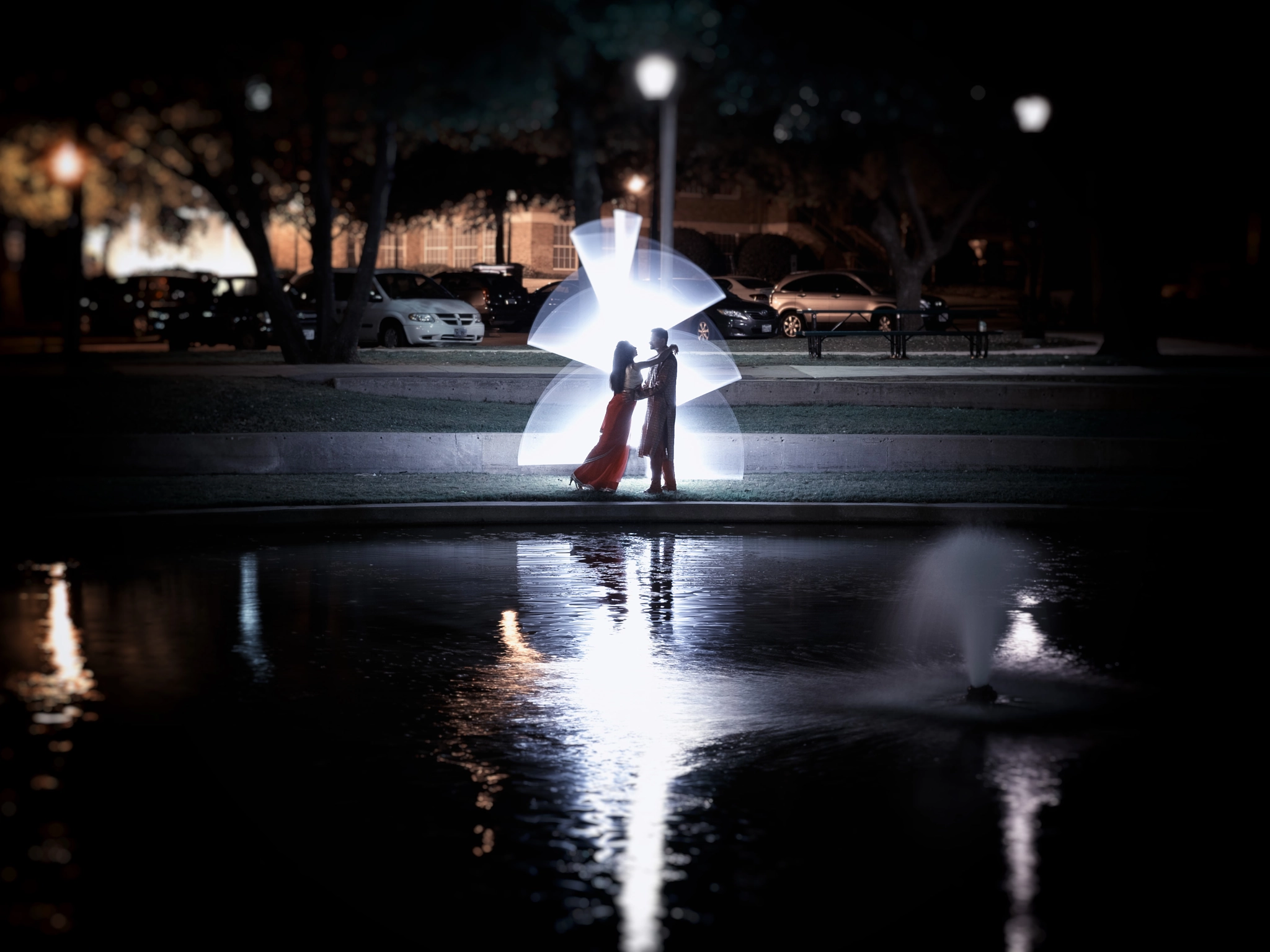 Fujifilm X-T1 sample photo. Megha amin zig zag over the pond photography