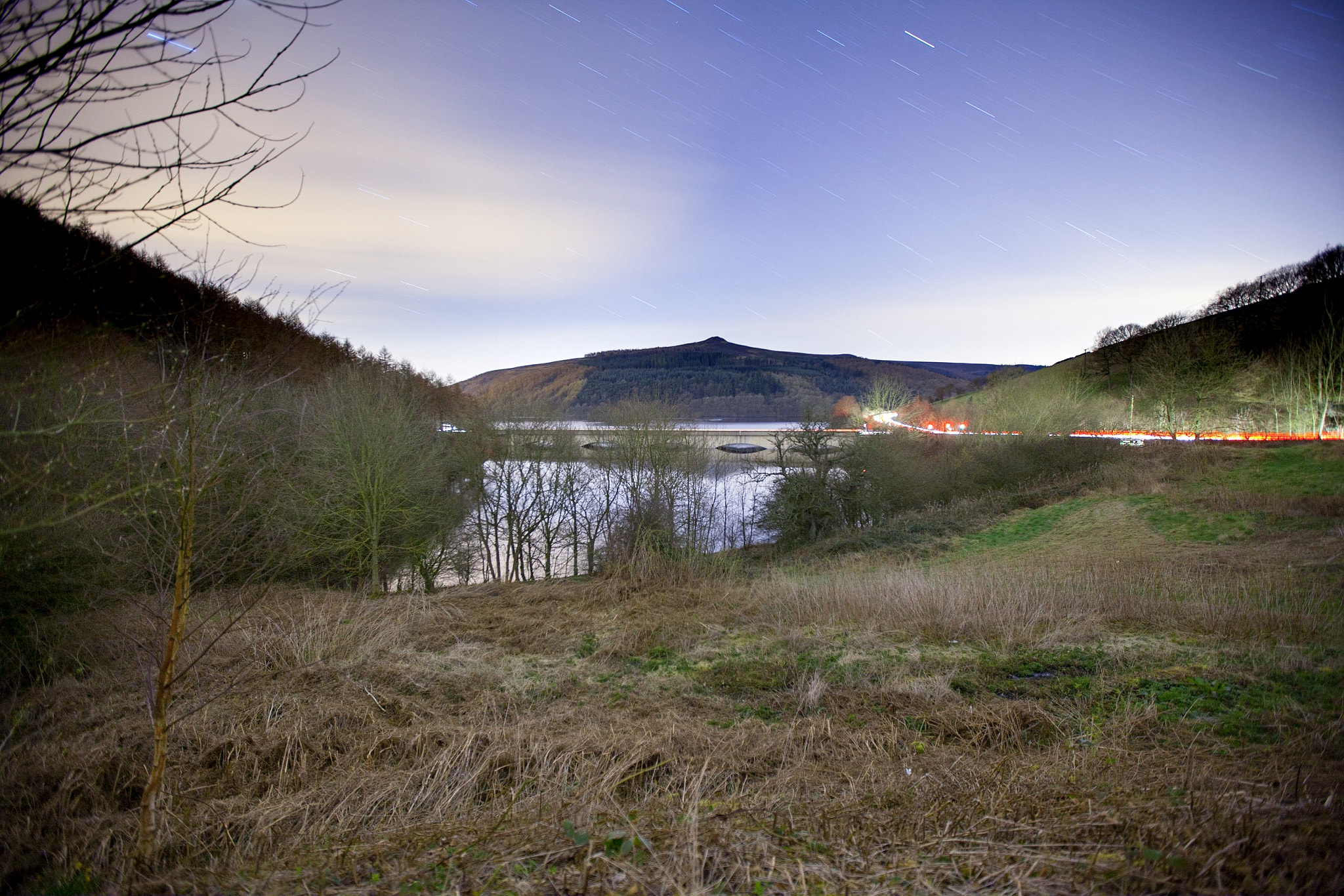 Canon EF 16-35mm F2.8L II USM sample photo. The beginning of a great night taking photo's with my son at the ladybower reservoir. photography