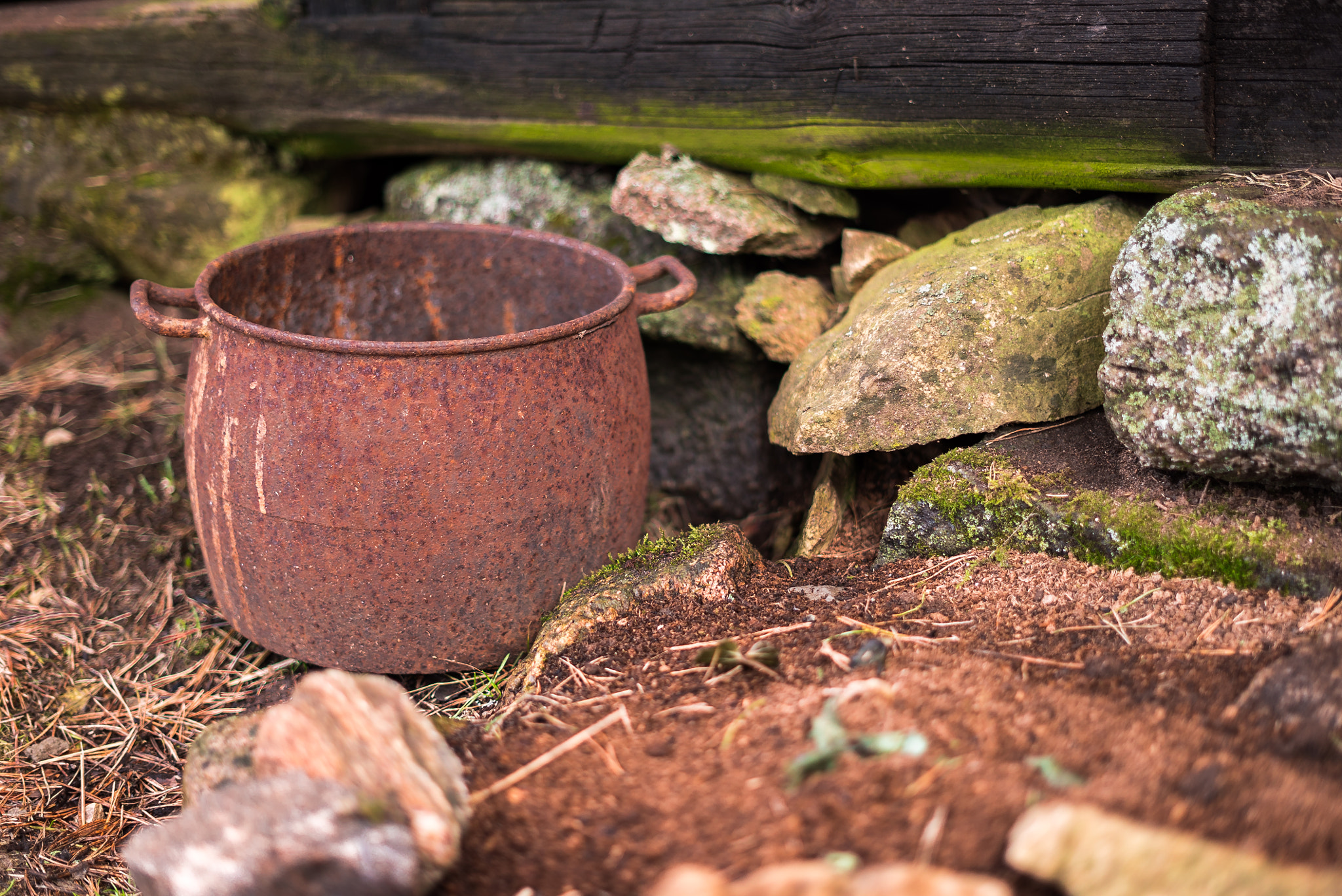 Sony a7S sample photo. Old cauldron photography