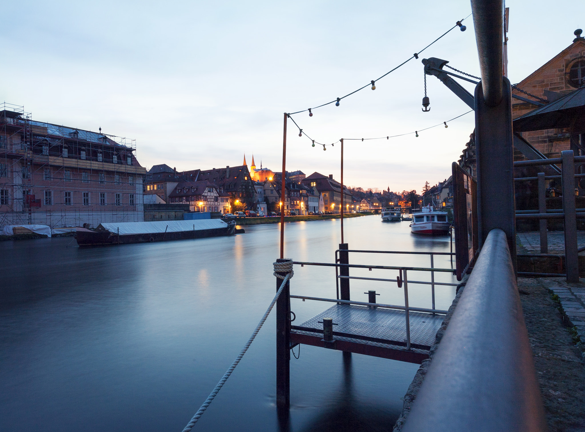 Canon EOS 5D + Canon EF 17-40mm F4L USM sample photo. Evening at the regnitz ii photography