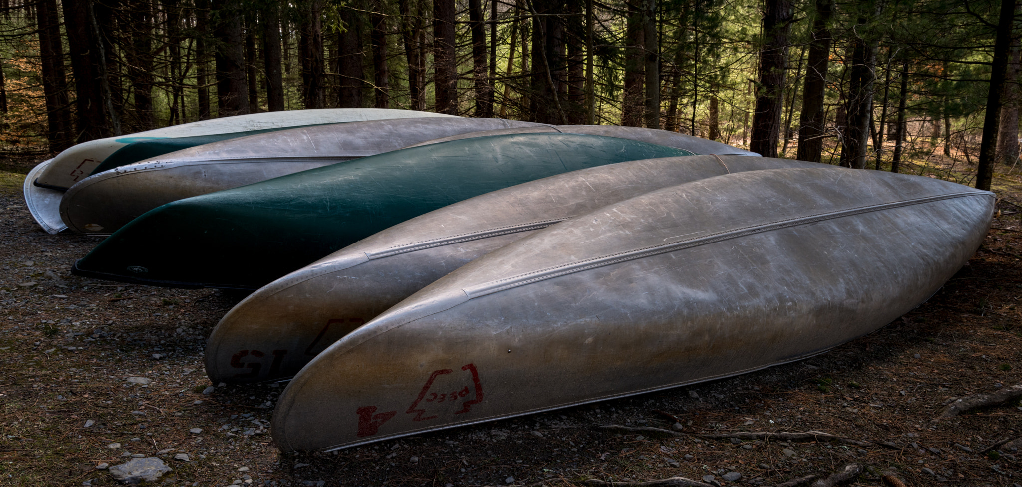 HD PENTAX-D FA 28-105mm F3.5-5.6 ED DC WR sample photo. Canoes, delaware water gap, pennsylvania photography