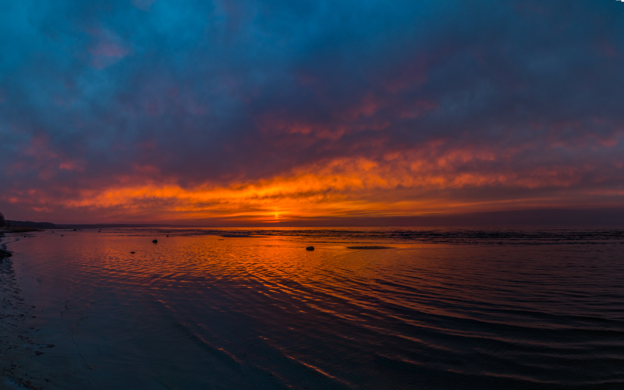 Pentax K-50 sample photo. Pink sunset photography