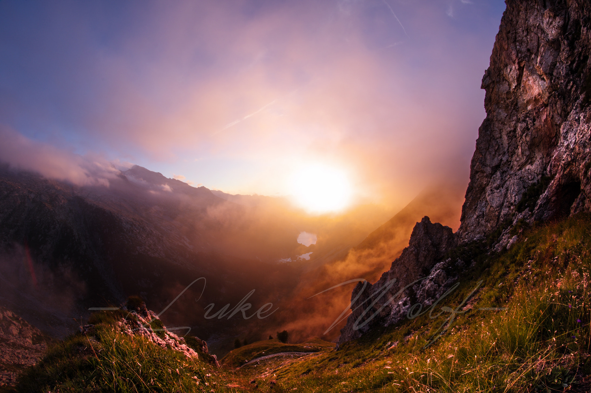 Pentax K-3 II sample photo. Sunset on the italian alps photography