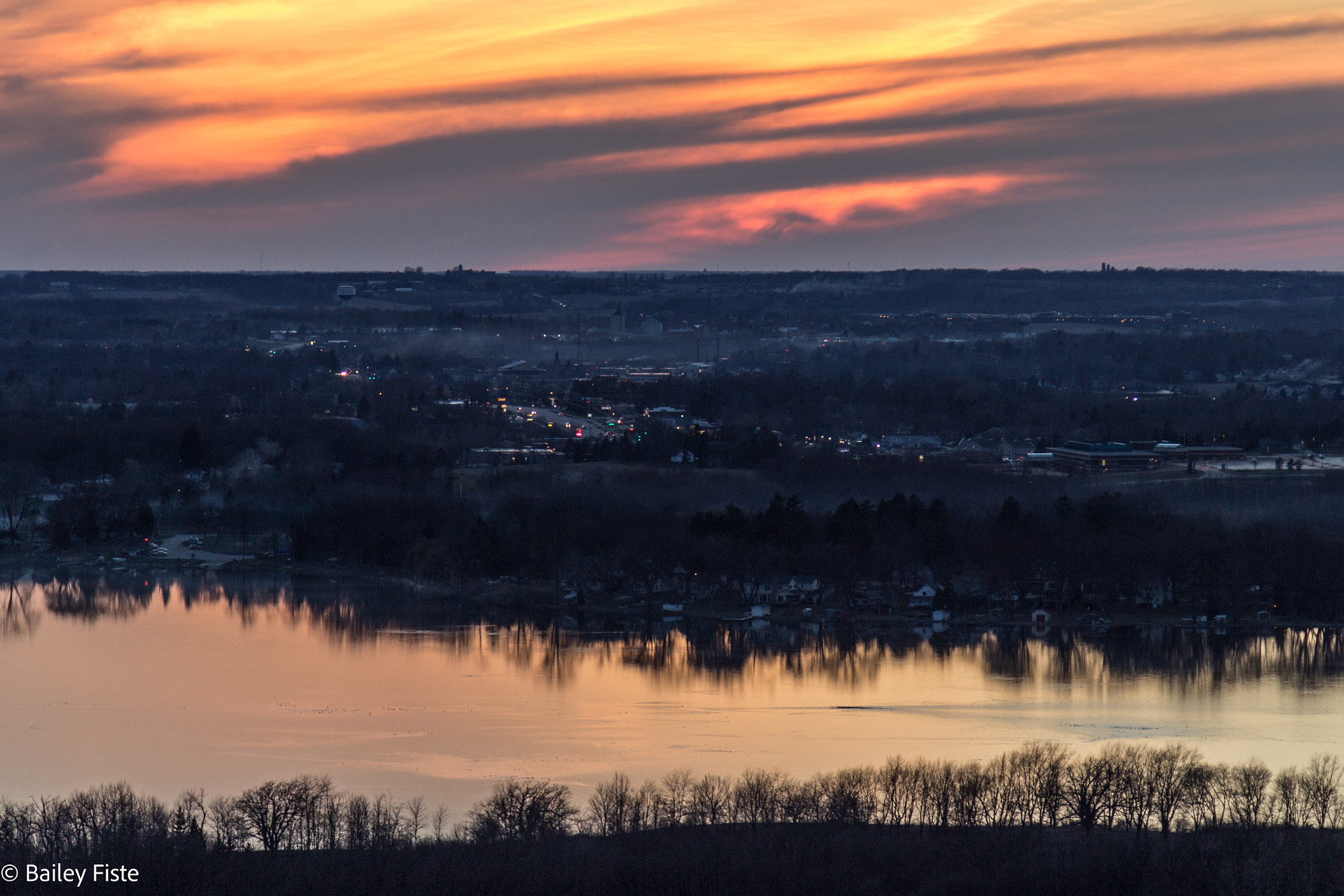 Canon EF 24-105mm F4L IS USM sample photo. Sunset lake photography