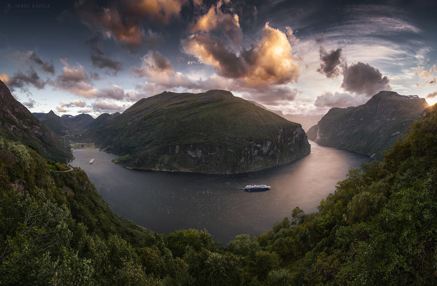 Canon EF 16-35mm F2.8L II USM sample photo. Geiranger bend photography