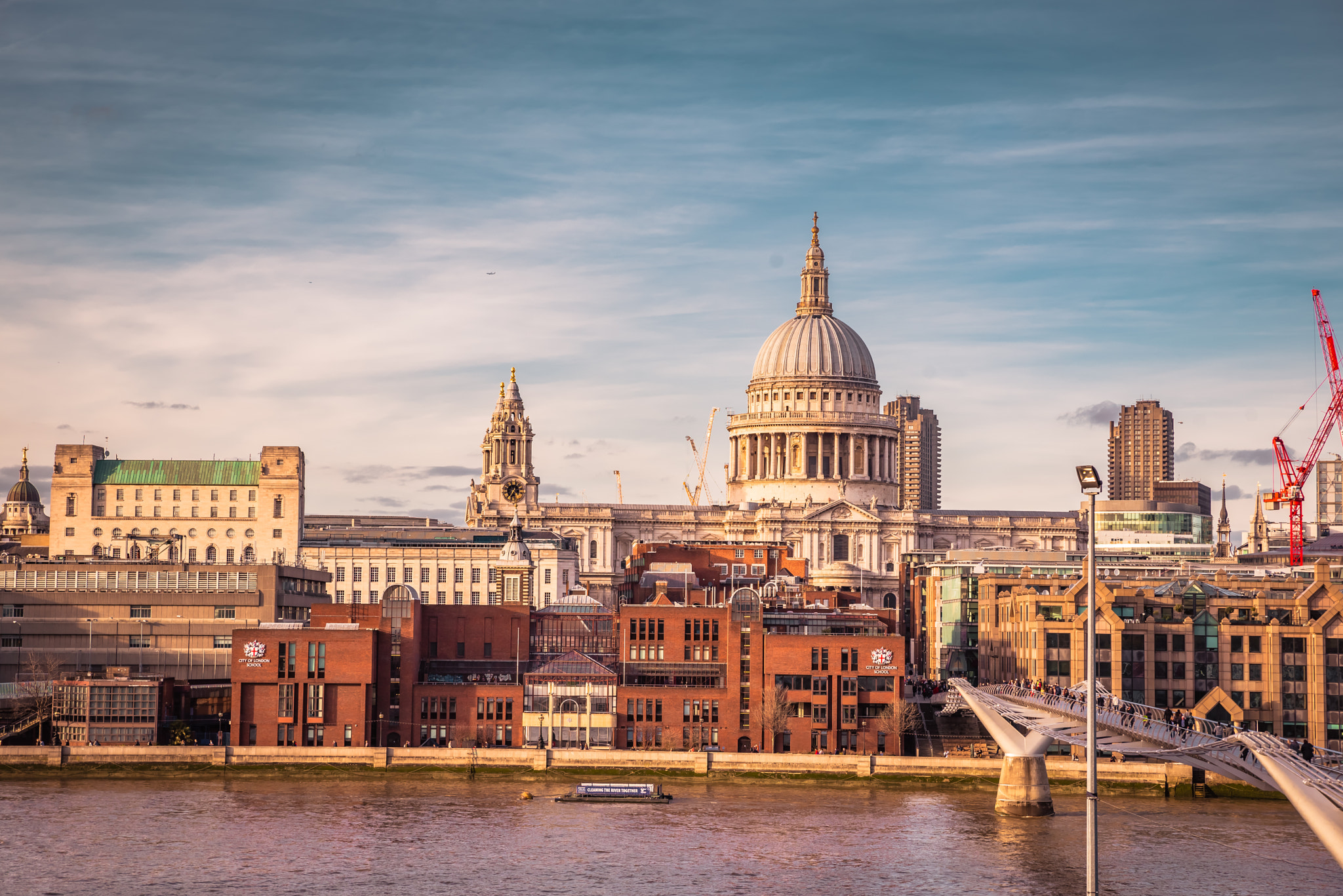 Tamron SP 24-70mm F2.8 Di VC USD sample photo. Millennial bridge and st paul cathedral photography