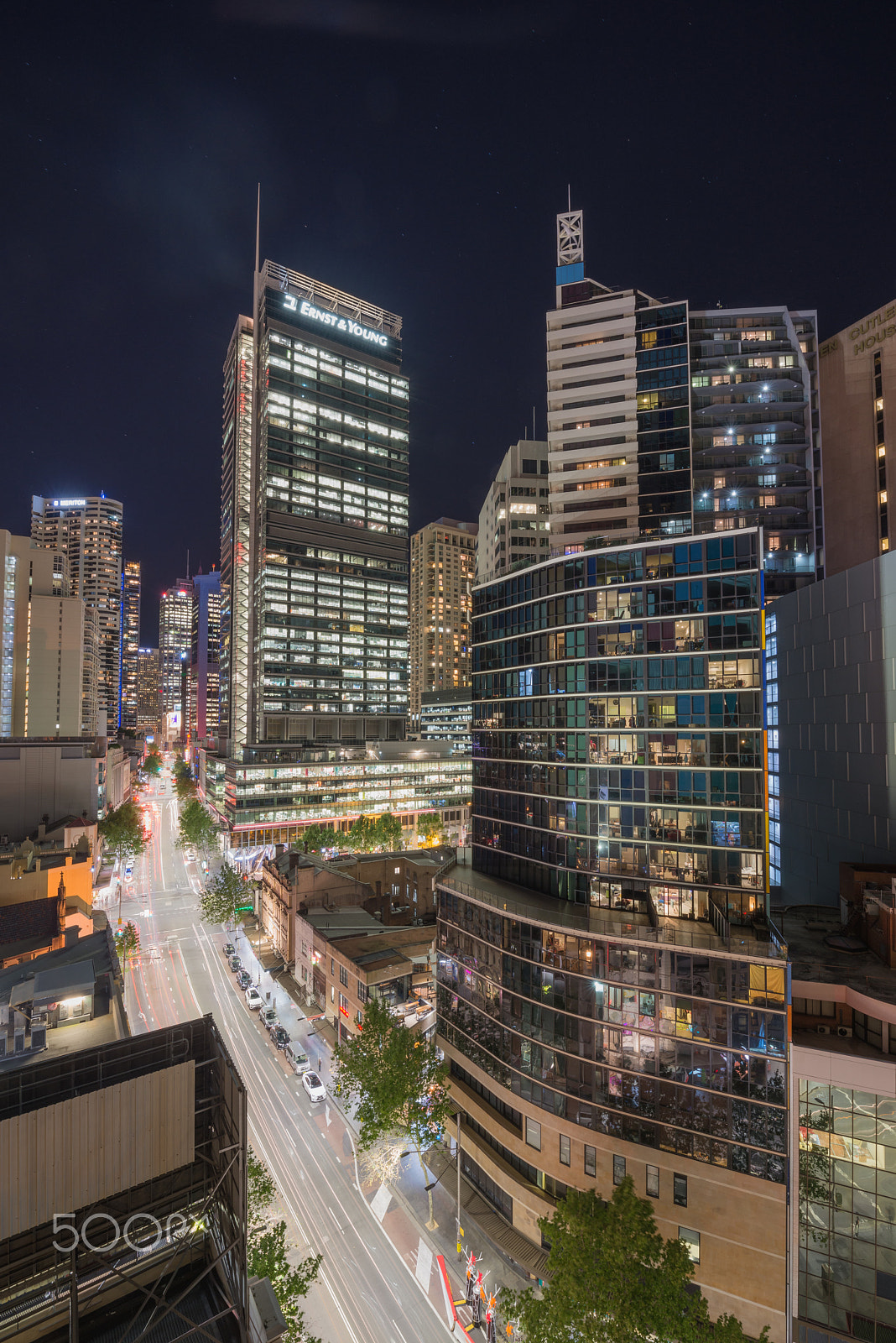 Nikon D800E + Nikon AF-S Nikkor 14-24mm F2.8G ED sample photo. Night life at george street, sydney photography