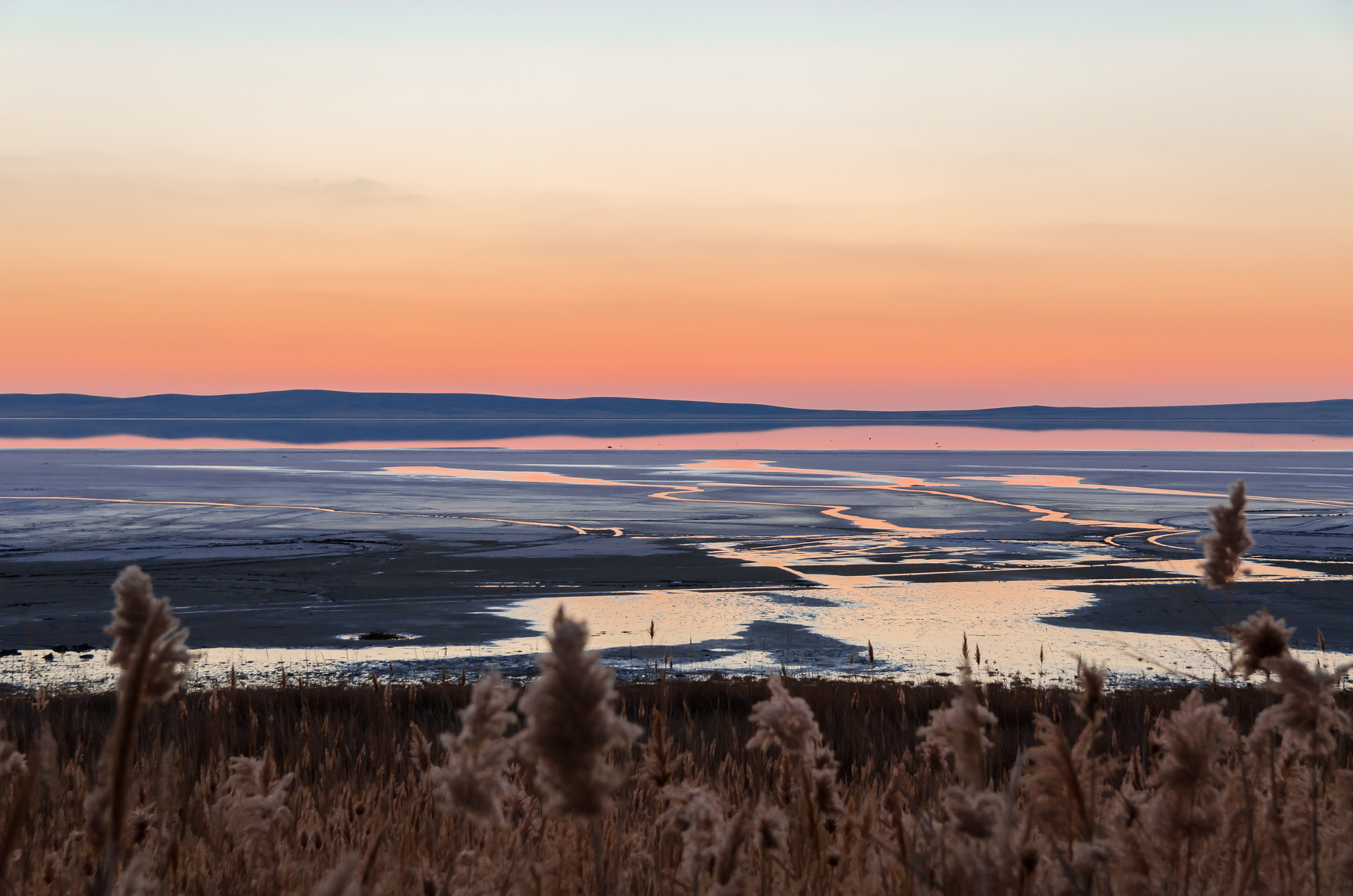 Sigma 17-50mm F2.8 EX DC OS HSM sample photo. Salt lake sunset photography