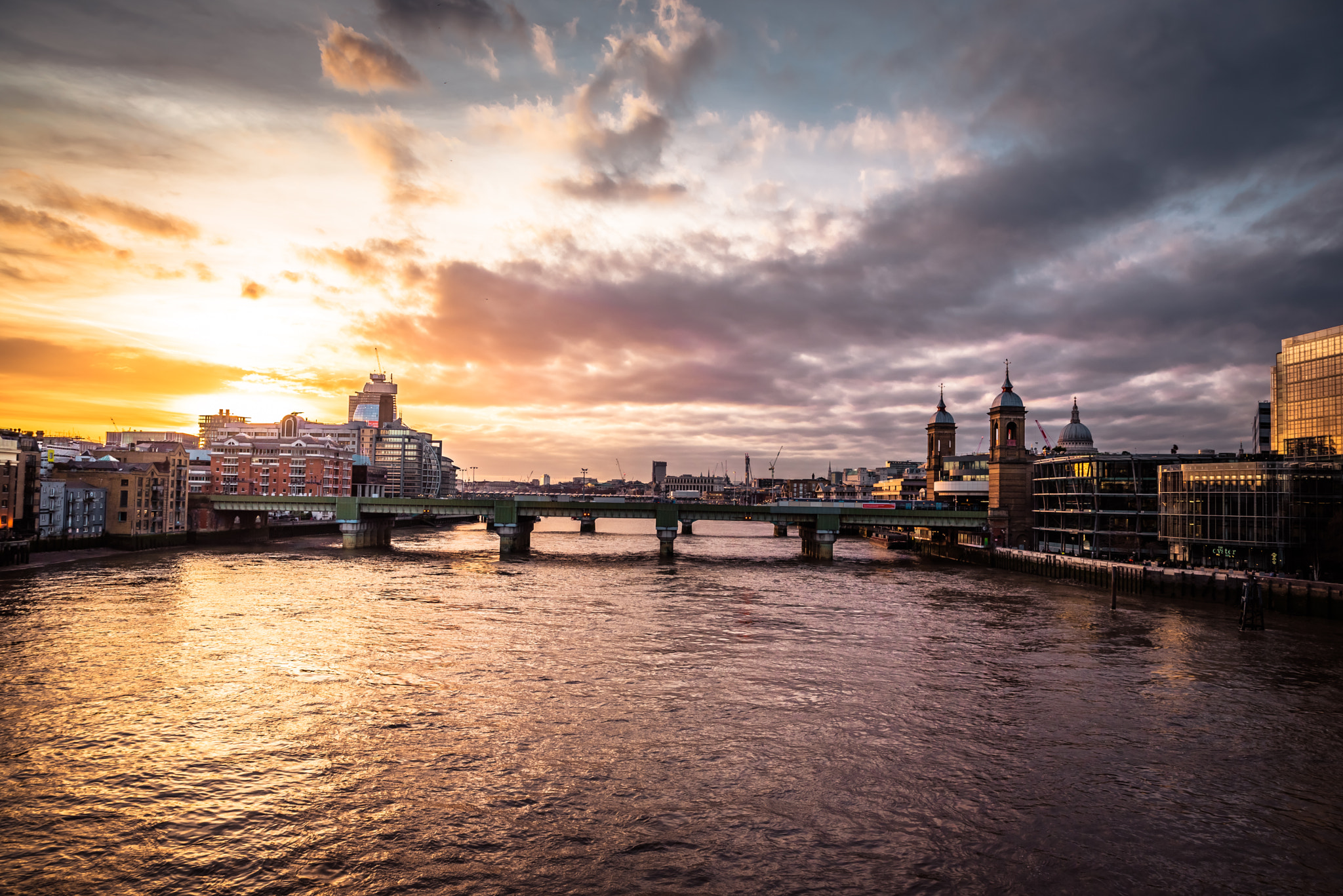 Nikon D750 sample photo. London sunset photography