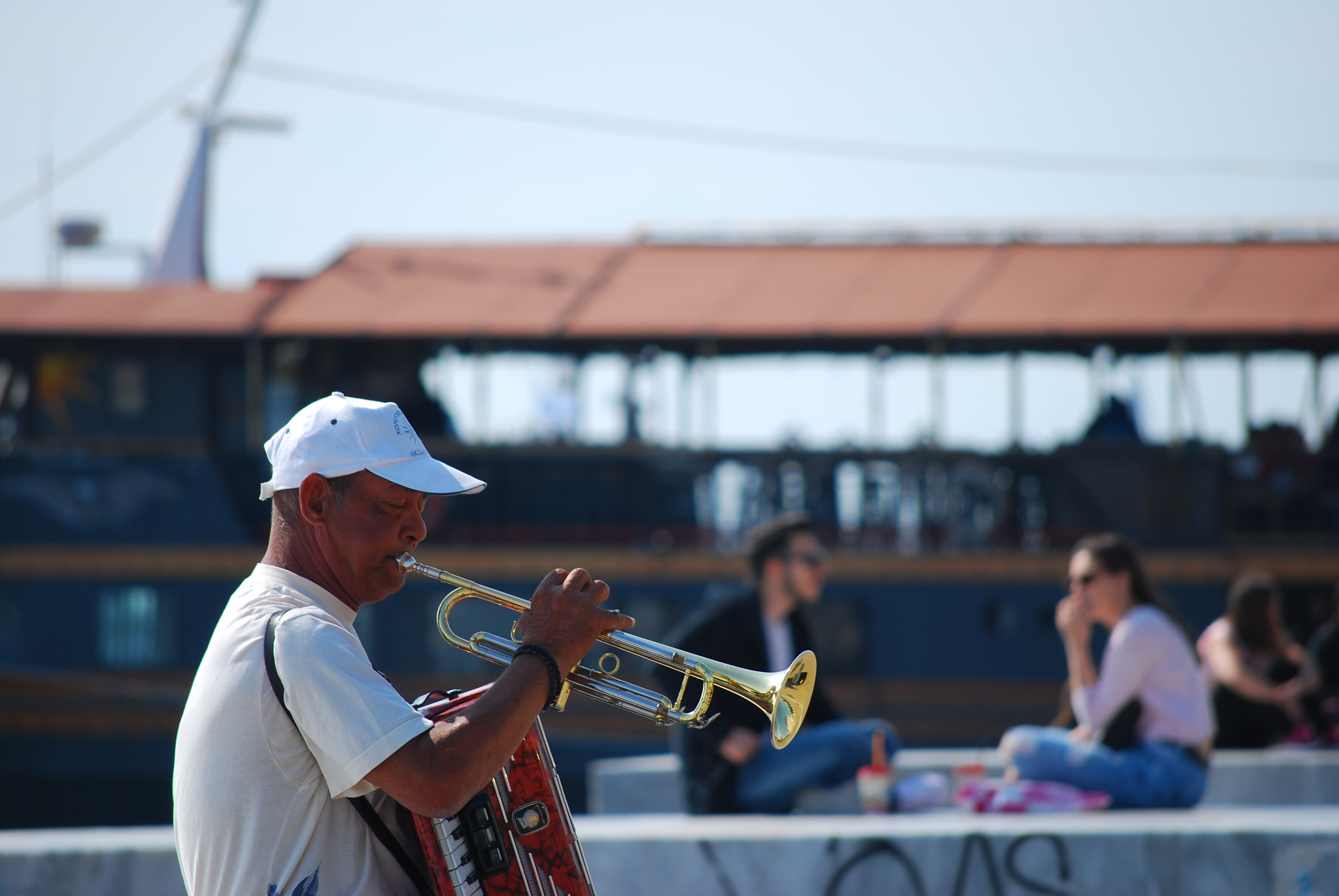 Nikon D60 sample photo. Rapt musician photography