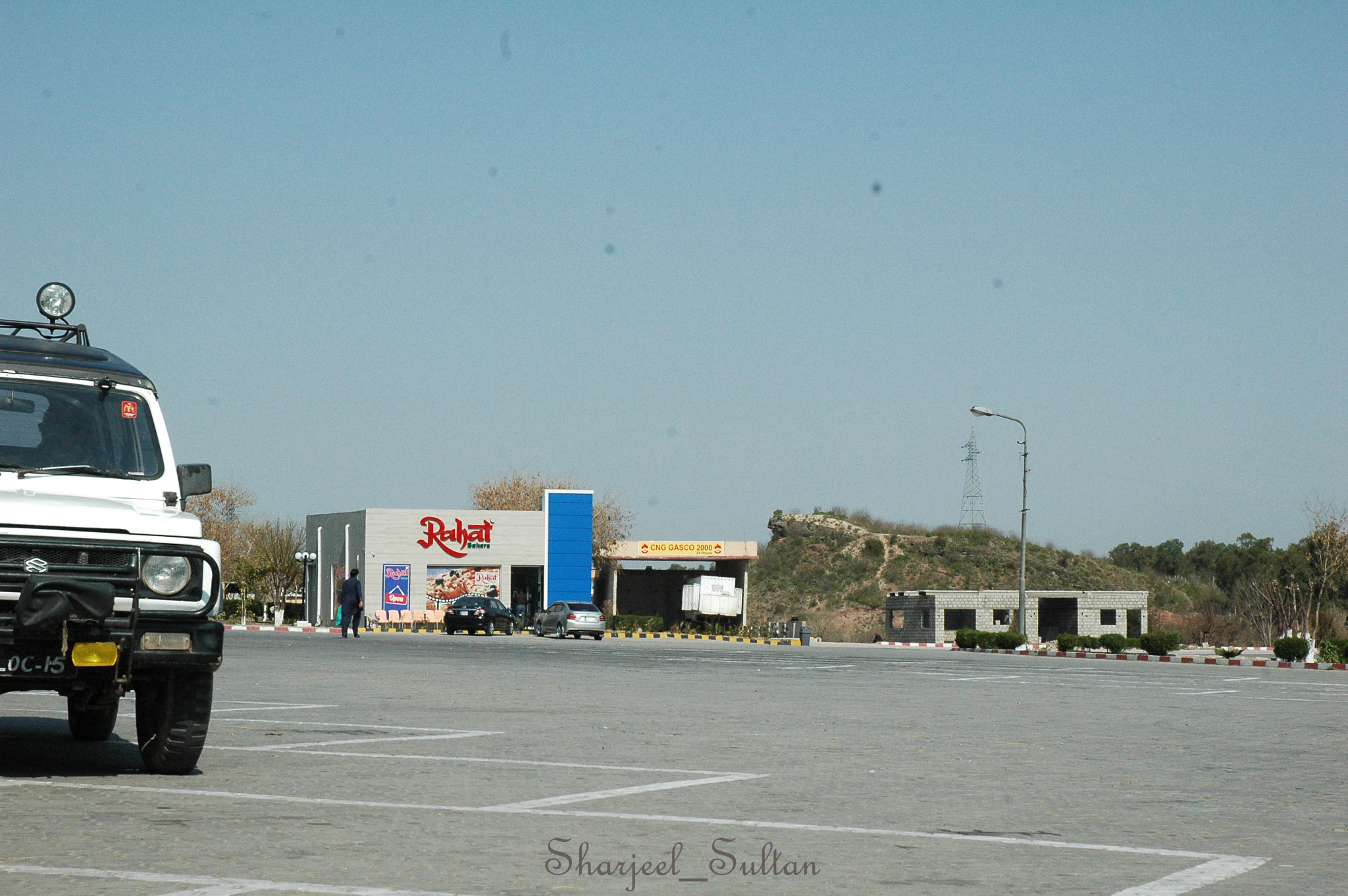 Nikon D70 + Nikon AF-S DX Nikkor 18-70mm F3.5-4.5G ED-IF sample photo. White beast on motorway photography