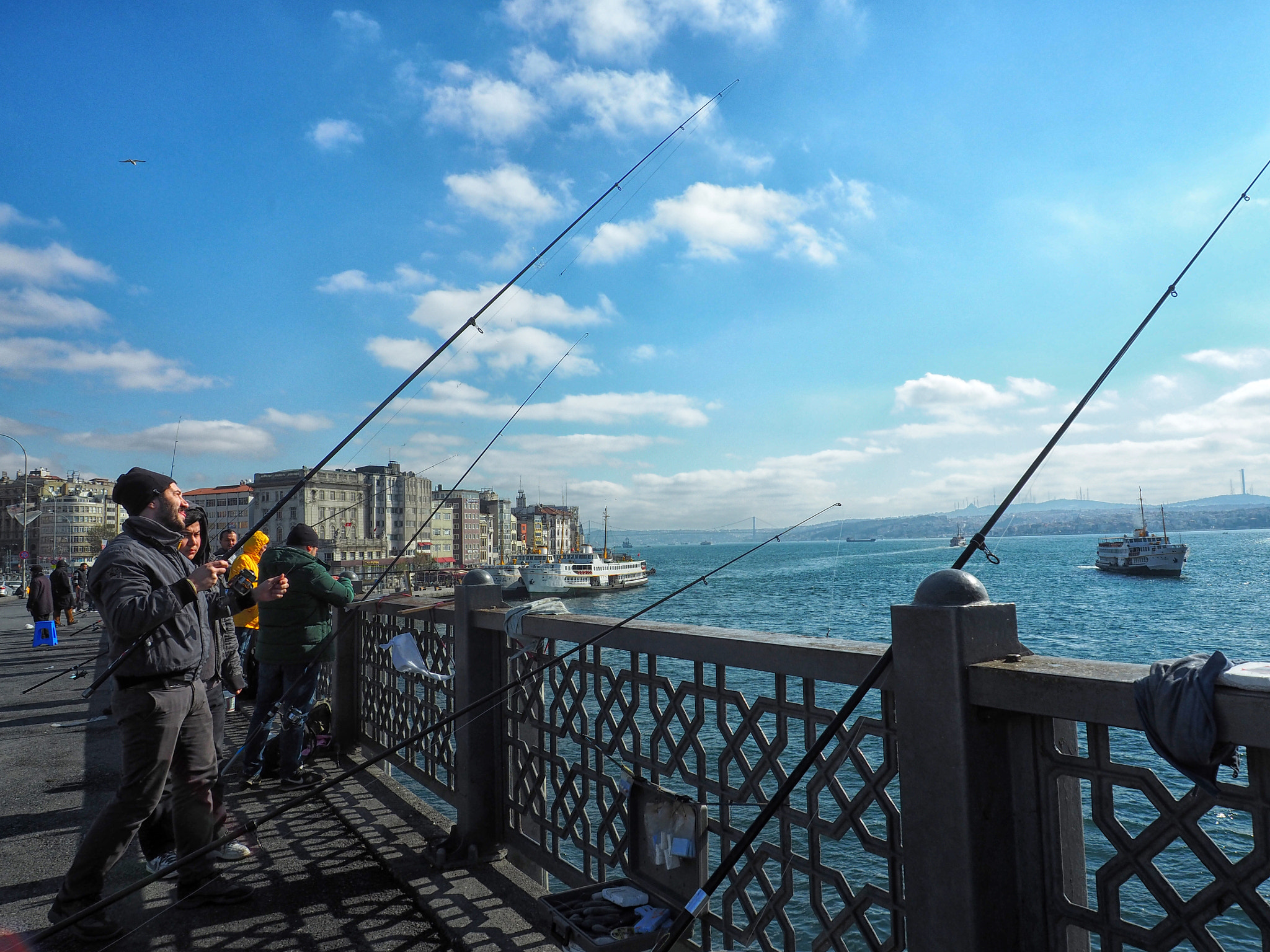 Olympus OM-D E-M5 II sample photo. Galata bridge photography