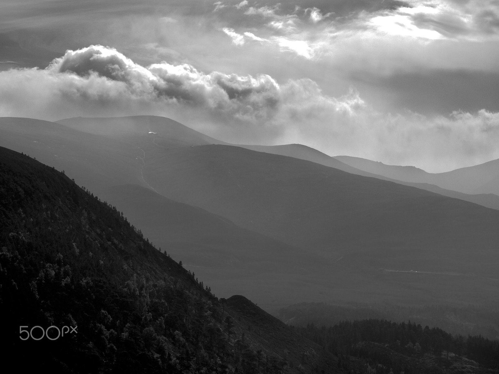 Panasonic Lumix DMC-G1 + Panasonic Lumix G Vario 45-200mm F4-5.6 OIS sample photo. Cairngorm hills photography