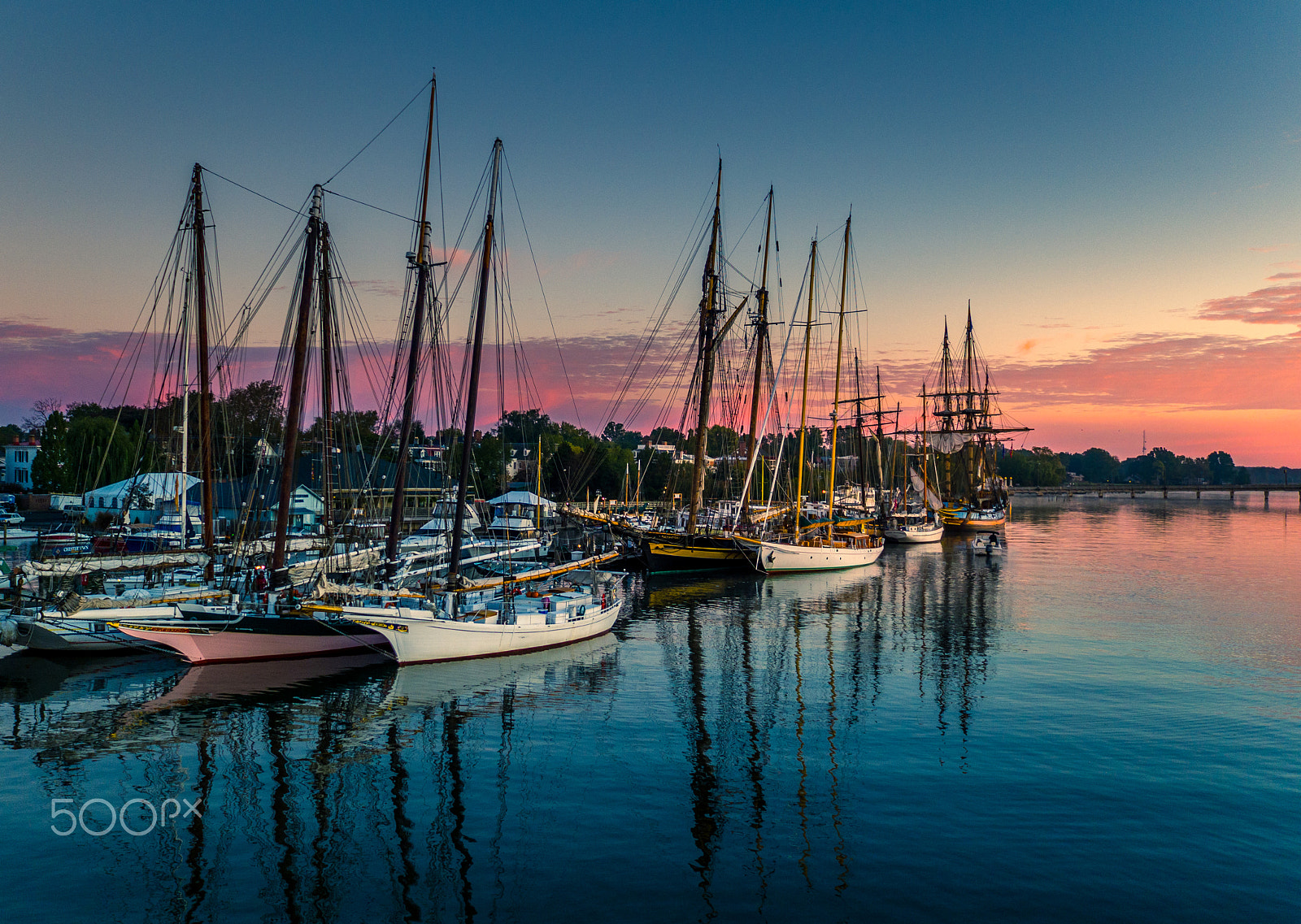 DJI FC550 sample photo. Tall ships sunrise photography