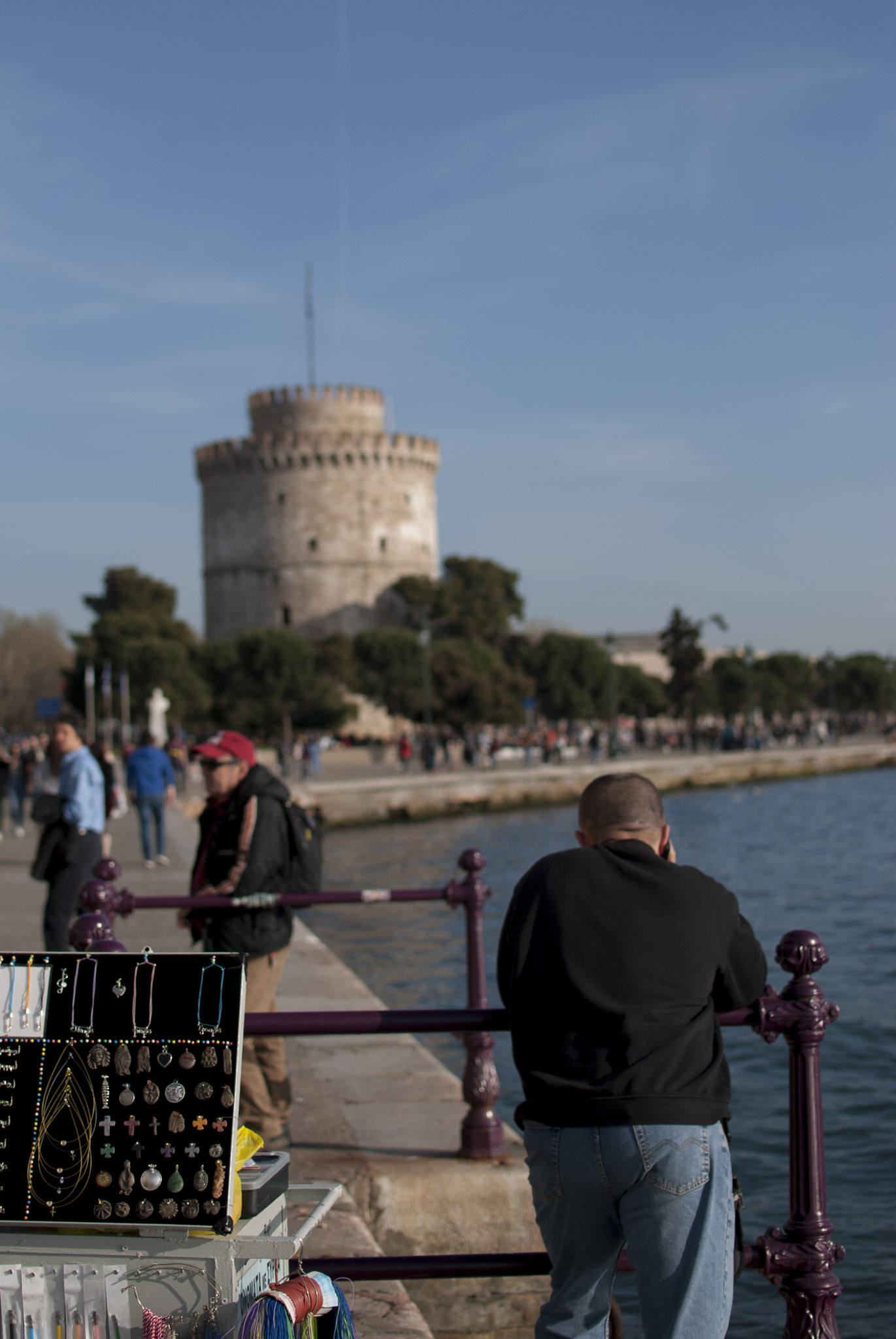 Nikon D60 sample photo. Itinerant seller at white tower photography