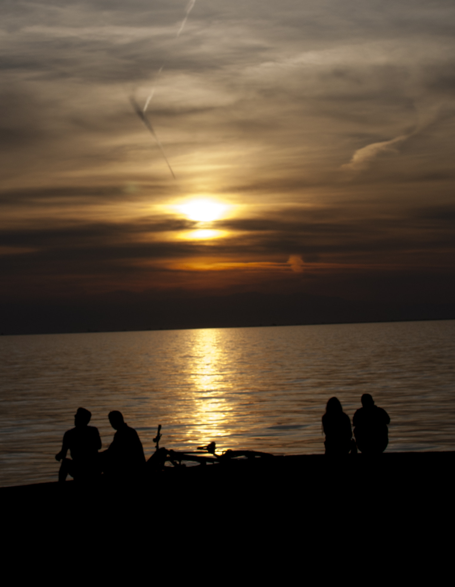 Nikon D60 sample photo. Sunset view at nea paralia,thess photography