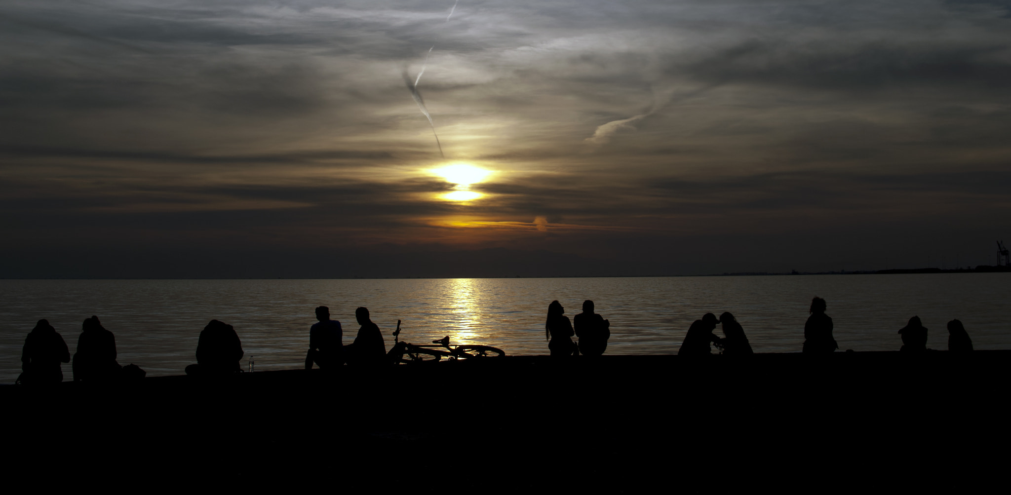 Nikon D60 sample photo. Sunset view at nea paralia,thess photography