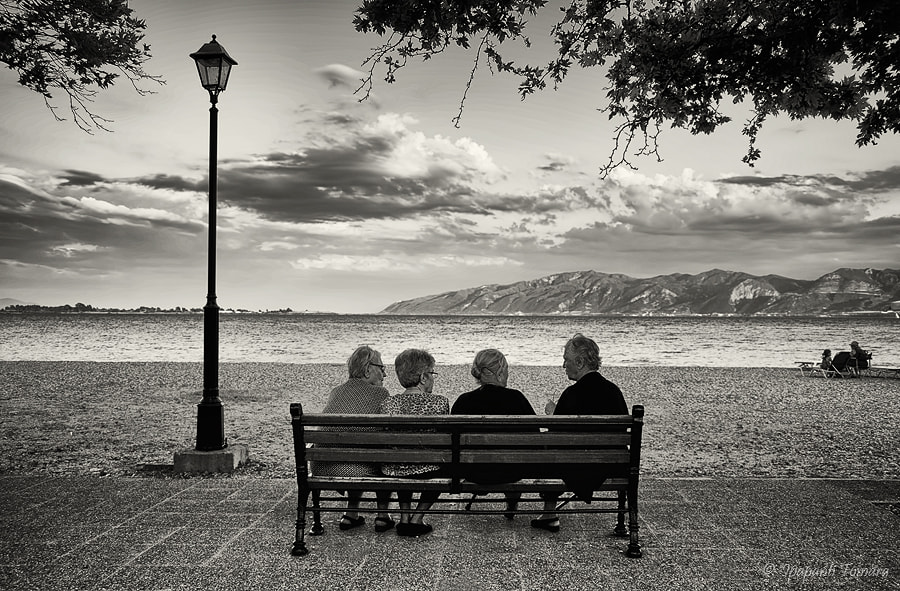 Pentax K-5 sample photo. The grandmothers of neighborhood  and  the bulletin of "8" !!! photography