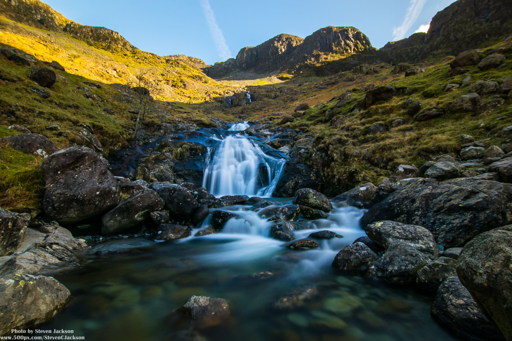 Nikon D5300 sample photo. Waterfall below haystacks photography