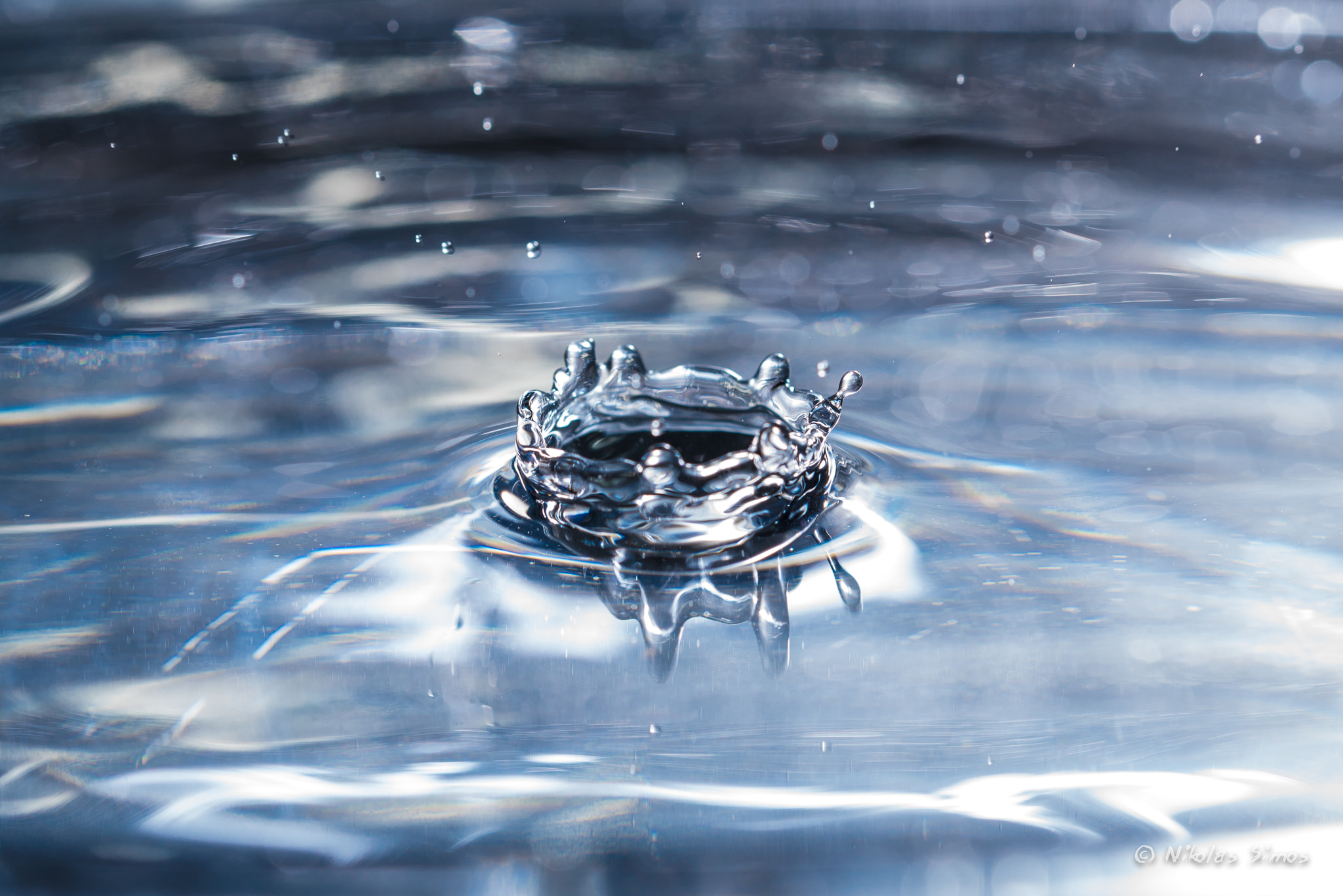 Sigma 105mm F2.8 EX DG OS HSM sample photo. Water explosion photography