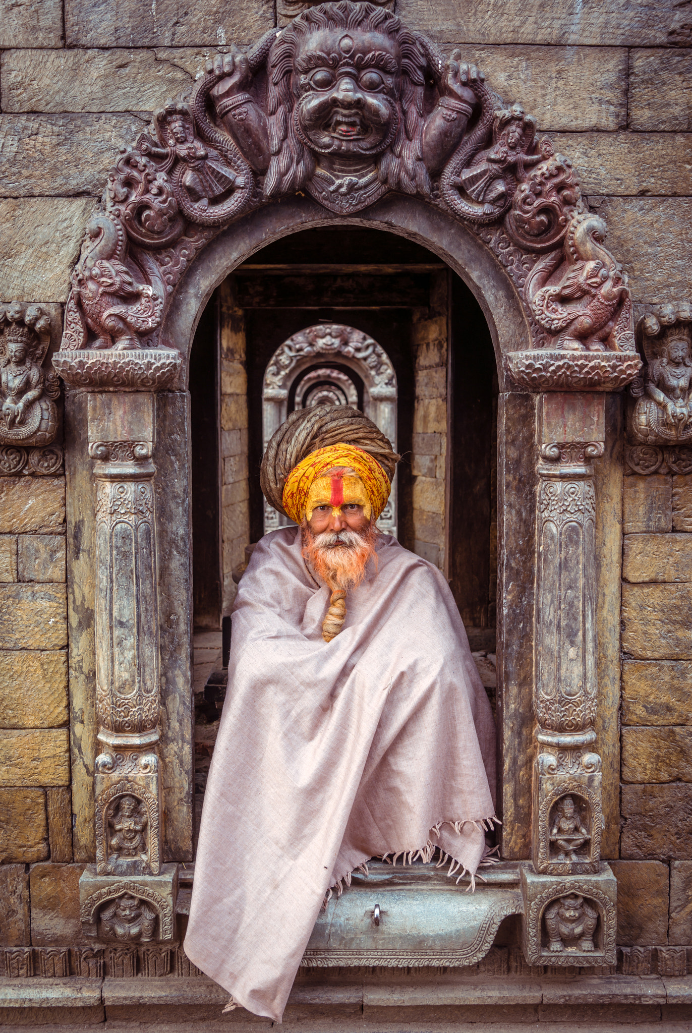 Nikon D800 sample photo. Holy man of pashupatinath photography