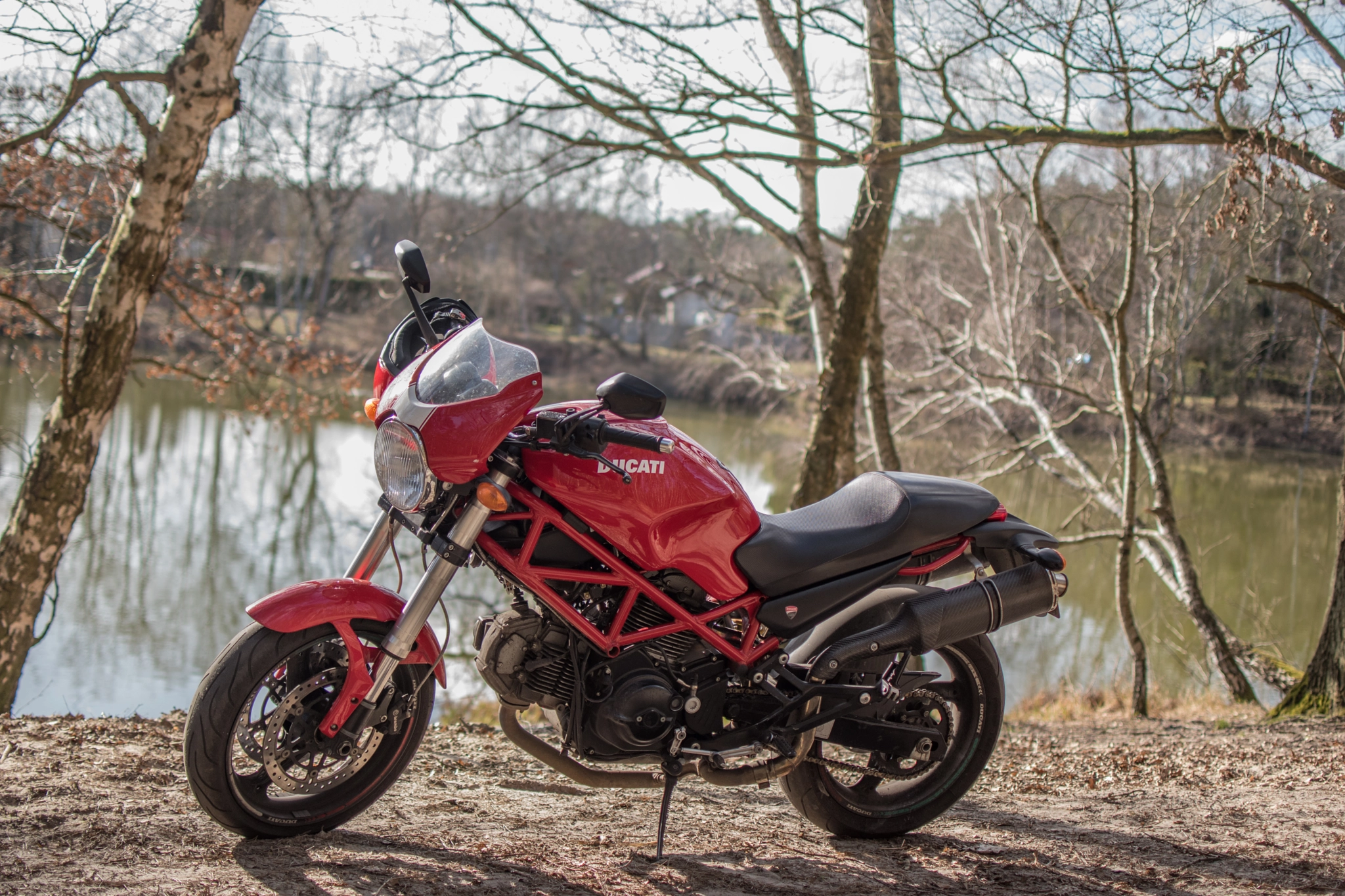 Nikon D5500 + Nikon AF-S DX Nikkor 35mm F1.8G sample photo. My ducati 695 bartoszewo 2017 photography