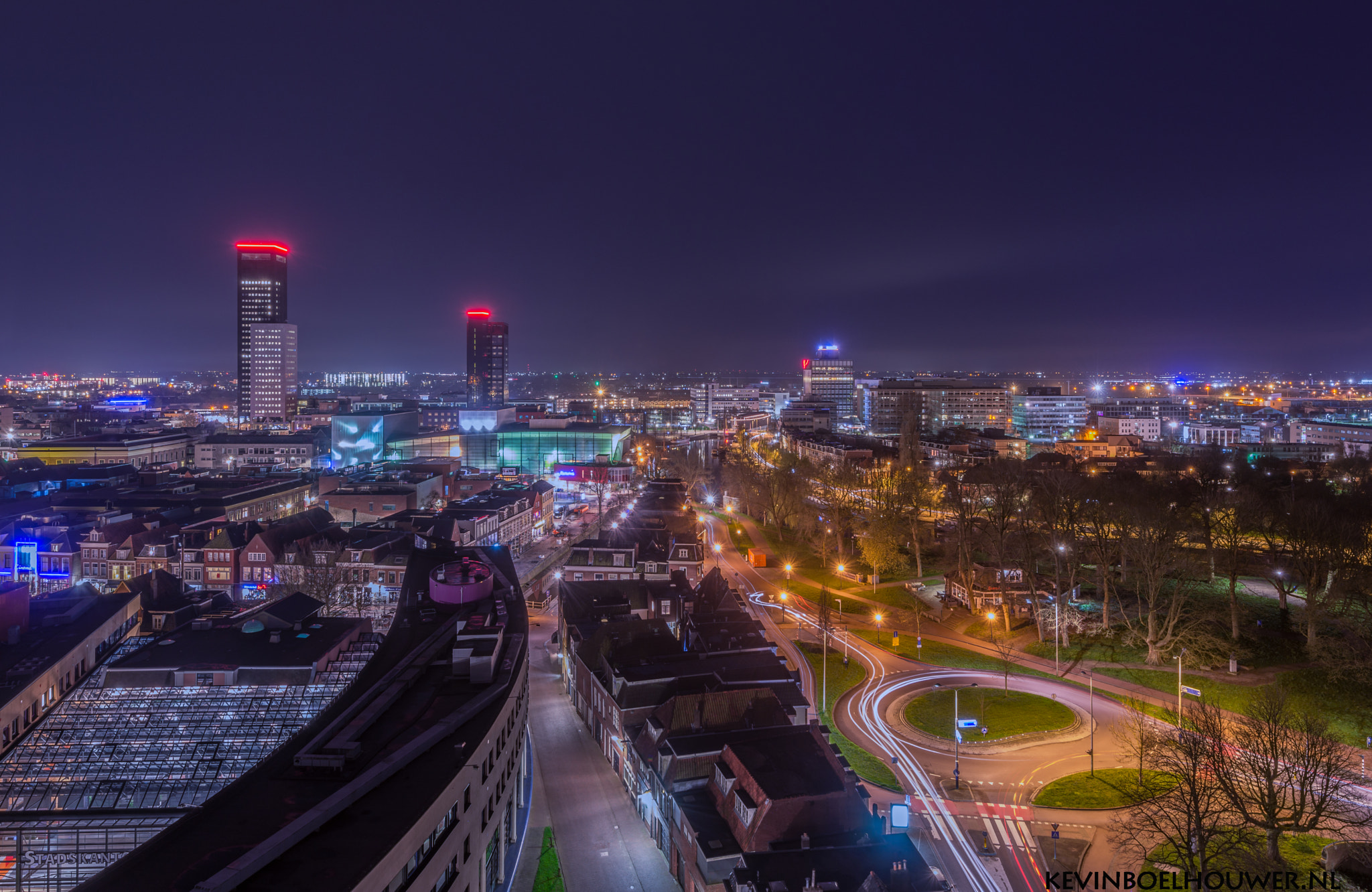Nikon AF-S Nikkor 16-35mm F4G ED VR sample photo. De oldehove at night after blue hour photography