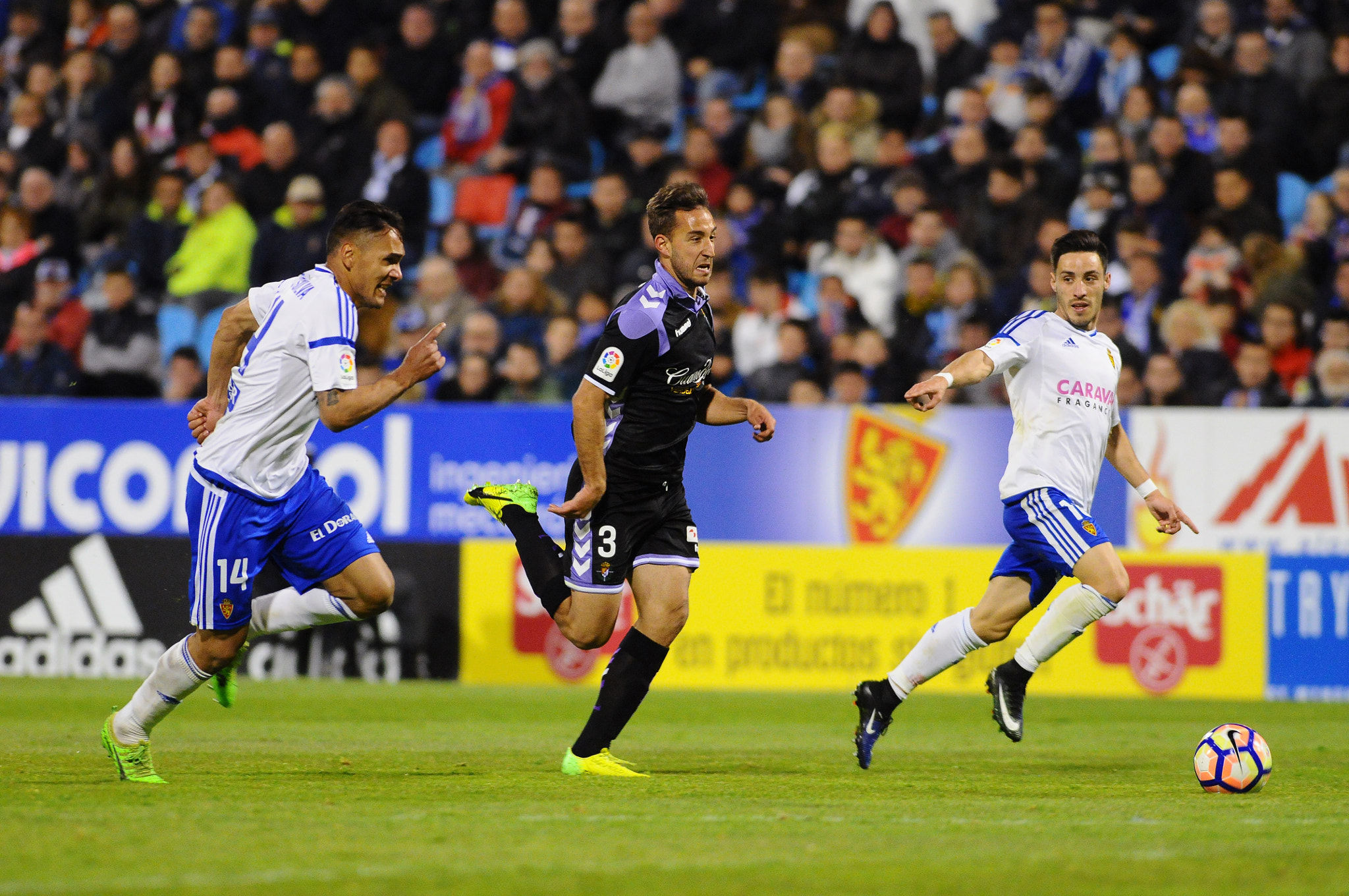 Nikon D300 sample photo. Real zaragoza vs real valladolid photography