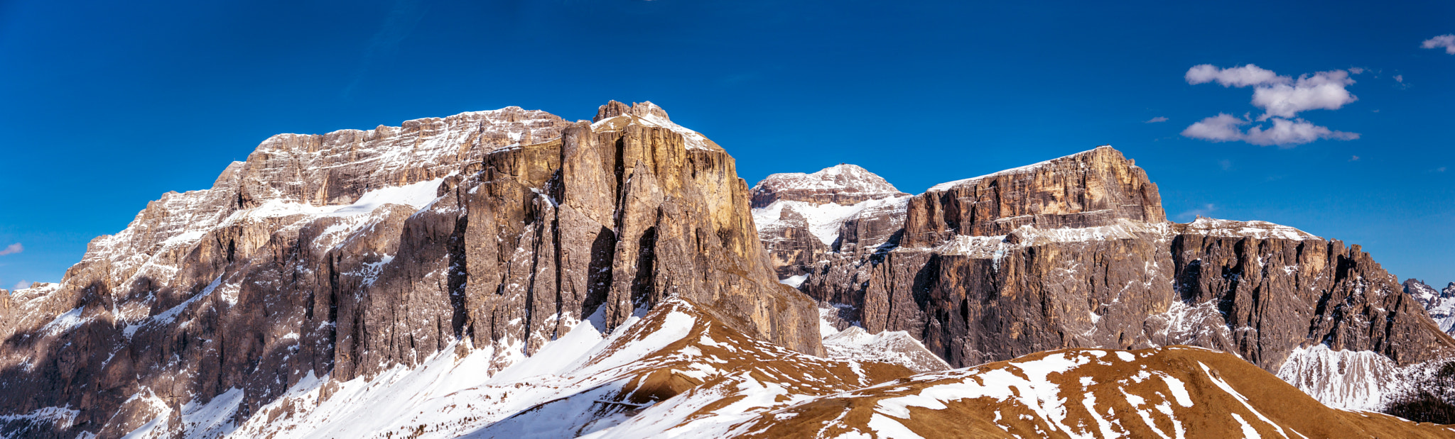 Canon EF 28-135mm F3.5-5.6 IS USM sample photo. Sella ronda view pano photography
