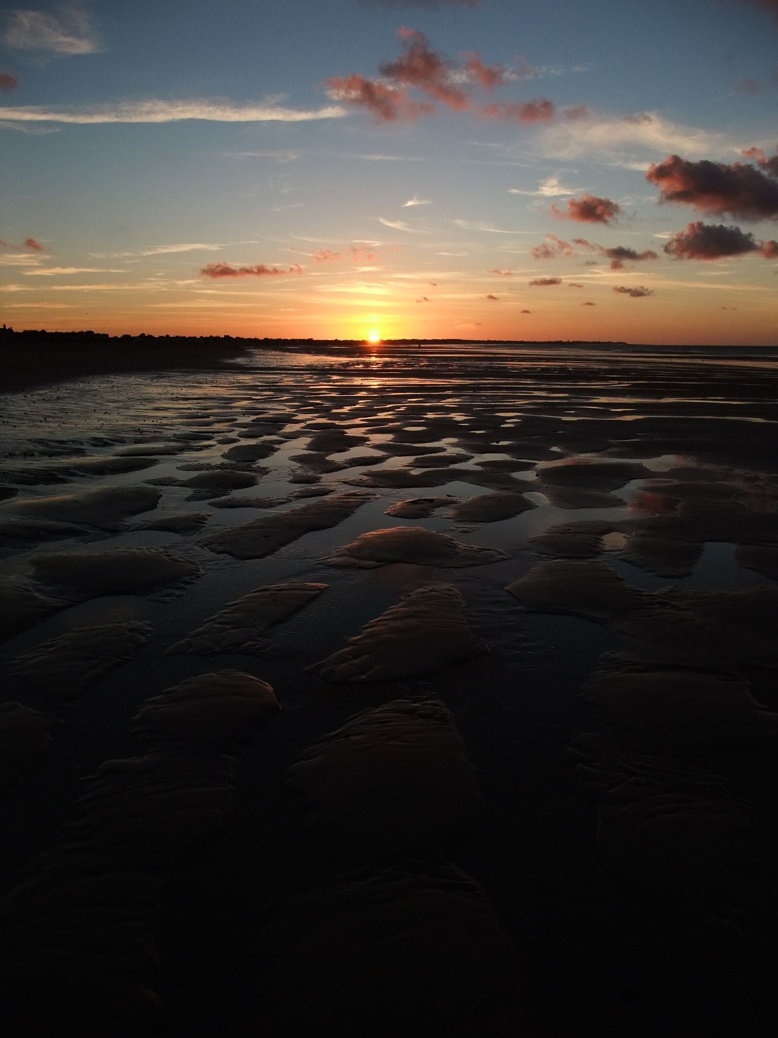 Fujifilm FinePix F200EXR sample photo. Sunset on sword beach, ouistreham, normandie, france. photography