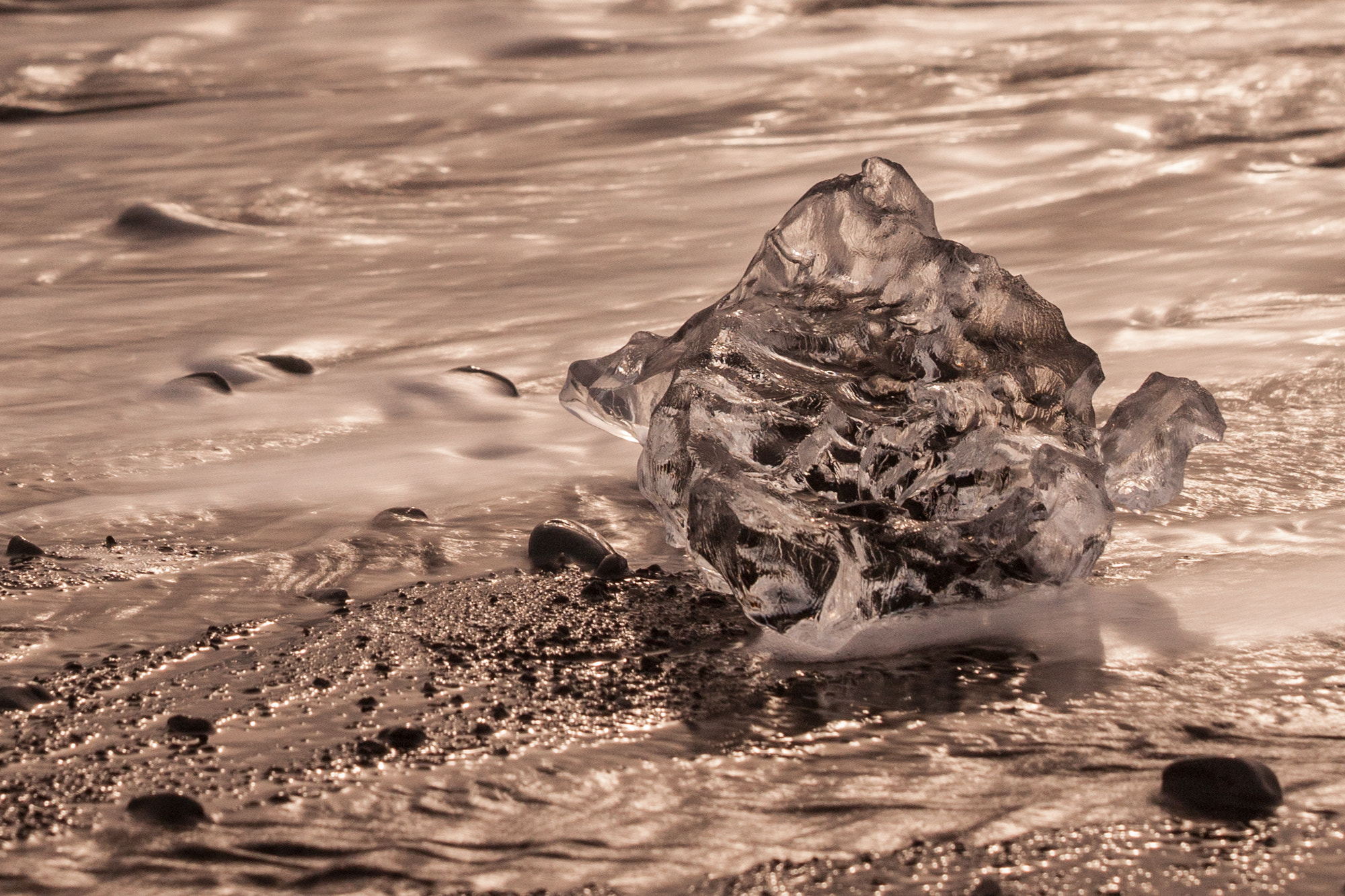 Canon EF 70-200mm F2.8L IS II USM sample photo. Ice on the beach photography