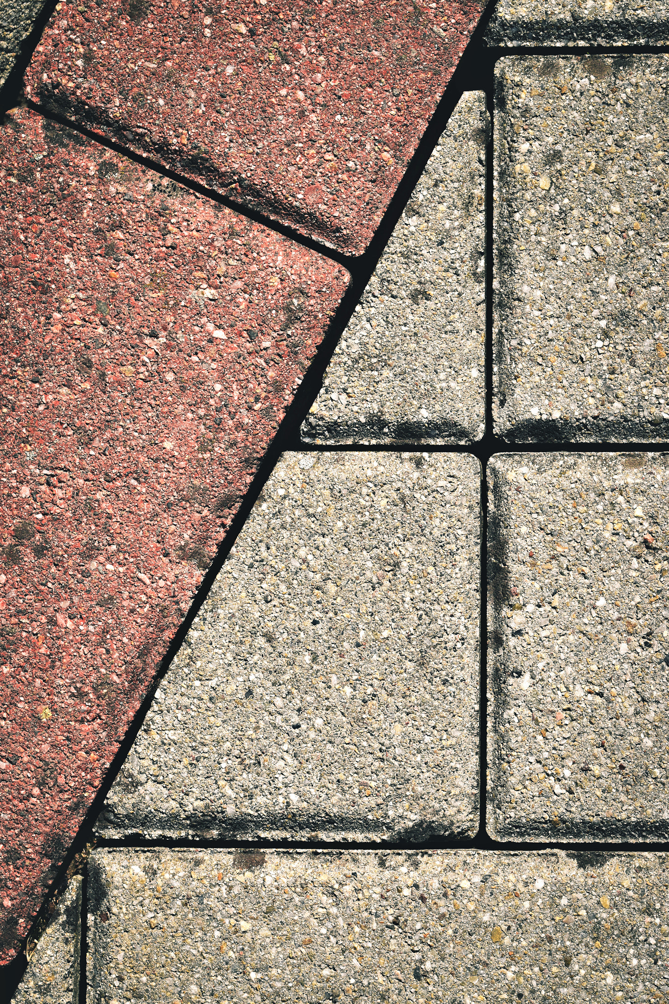 Nikon D5500 sample photo. Mosaic concrete bricks photography