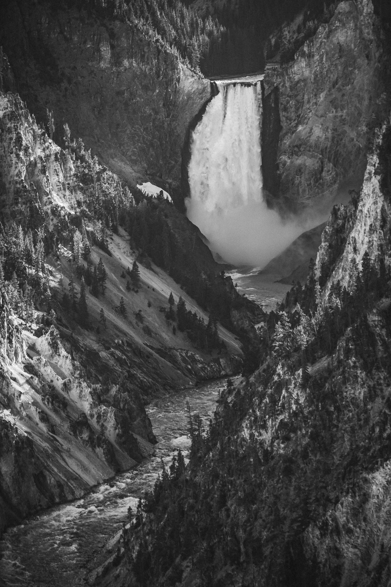Nikon D500 sample photo. Yellowstone cascade photography
