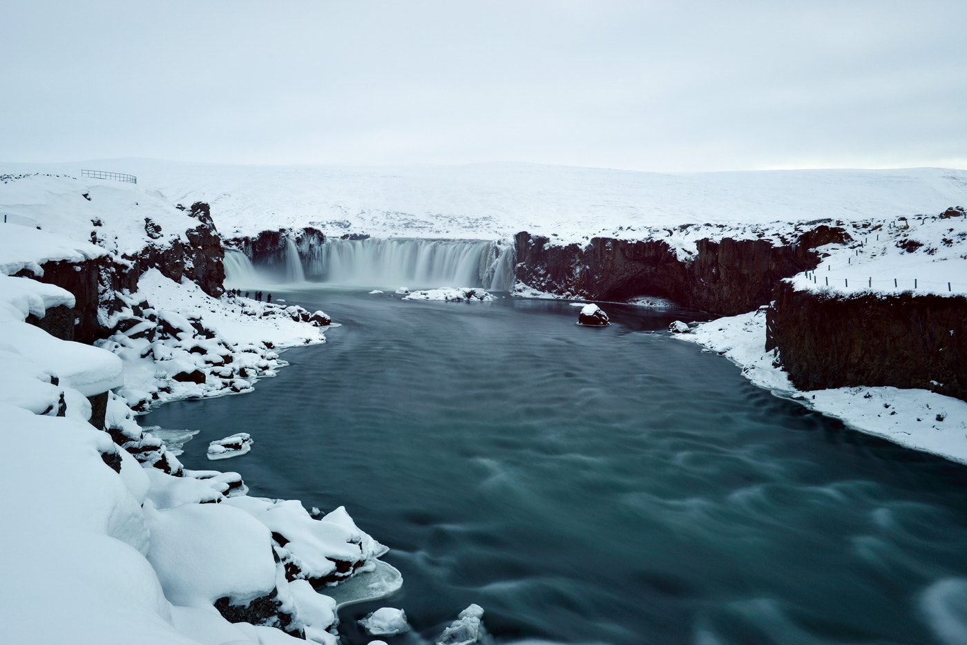 Nikon D800E + Nikon AF-S Nikkor 24-70mm F2.8G ED sample photo. Goðafoss waterfall photography