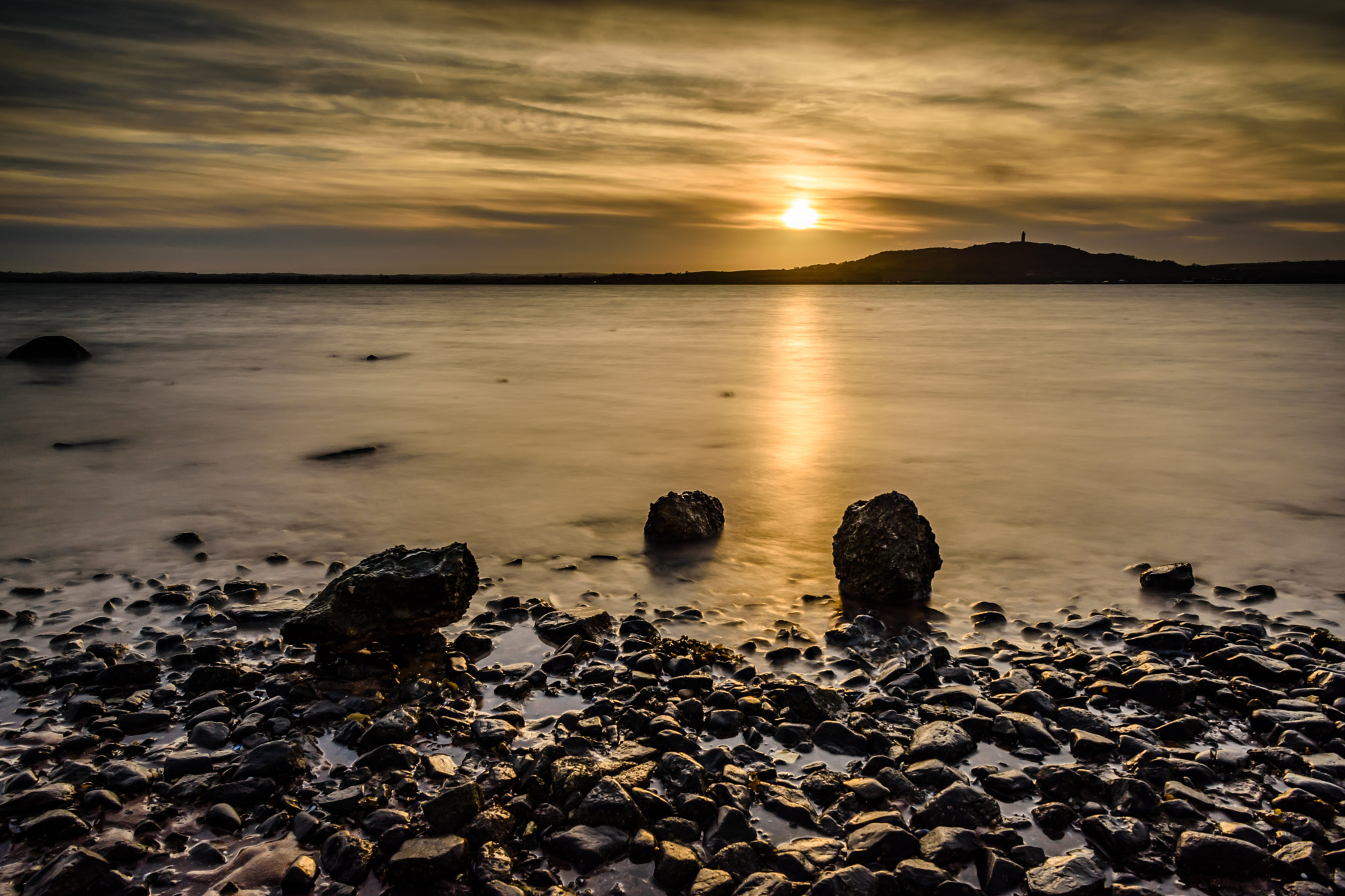 Nikon D7200 sample photo. Shimmering light - strangford lough photography