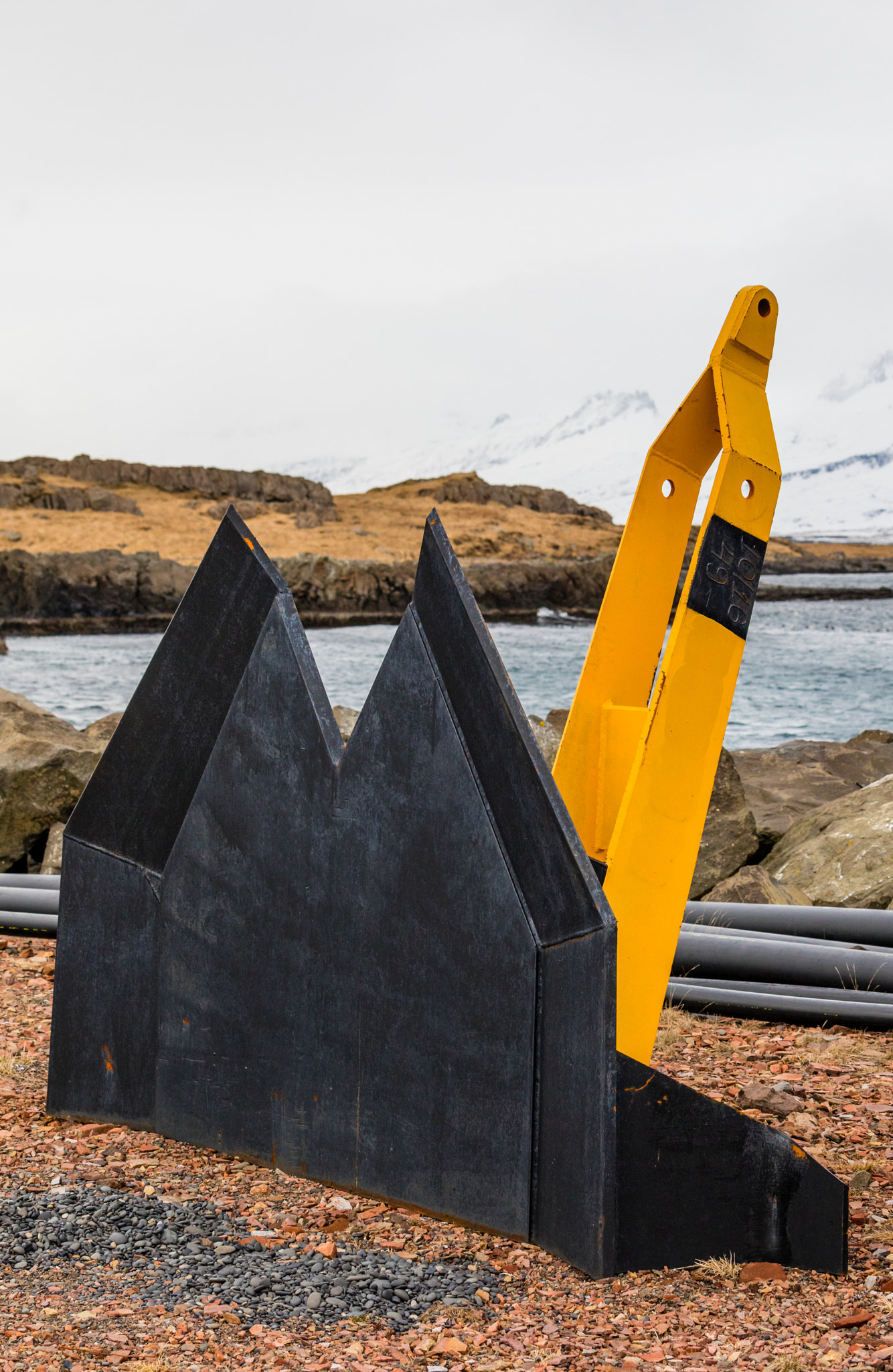 Canon EF 70-300mm F4-5.6L IS USM sample photo. Iceland-djúpivogur-anchors await photography