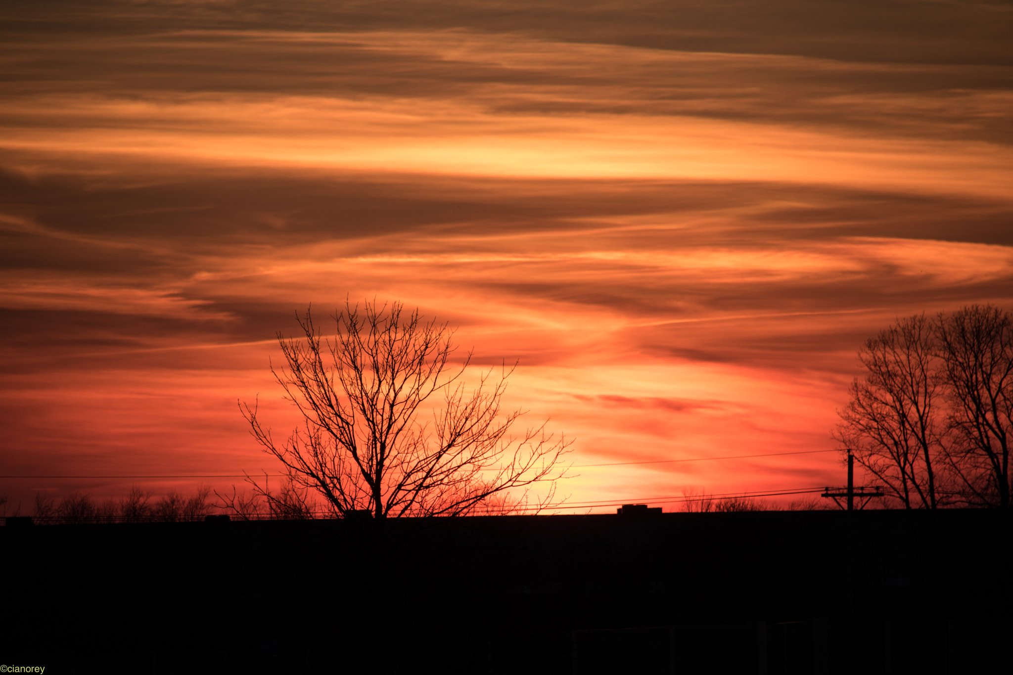 Canon EF-S 55-250mm F4-5.6 IS STM sample photo. Hoosier sunset photography
