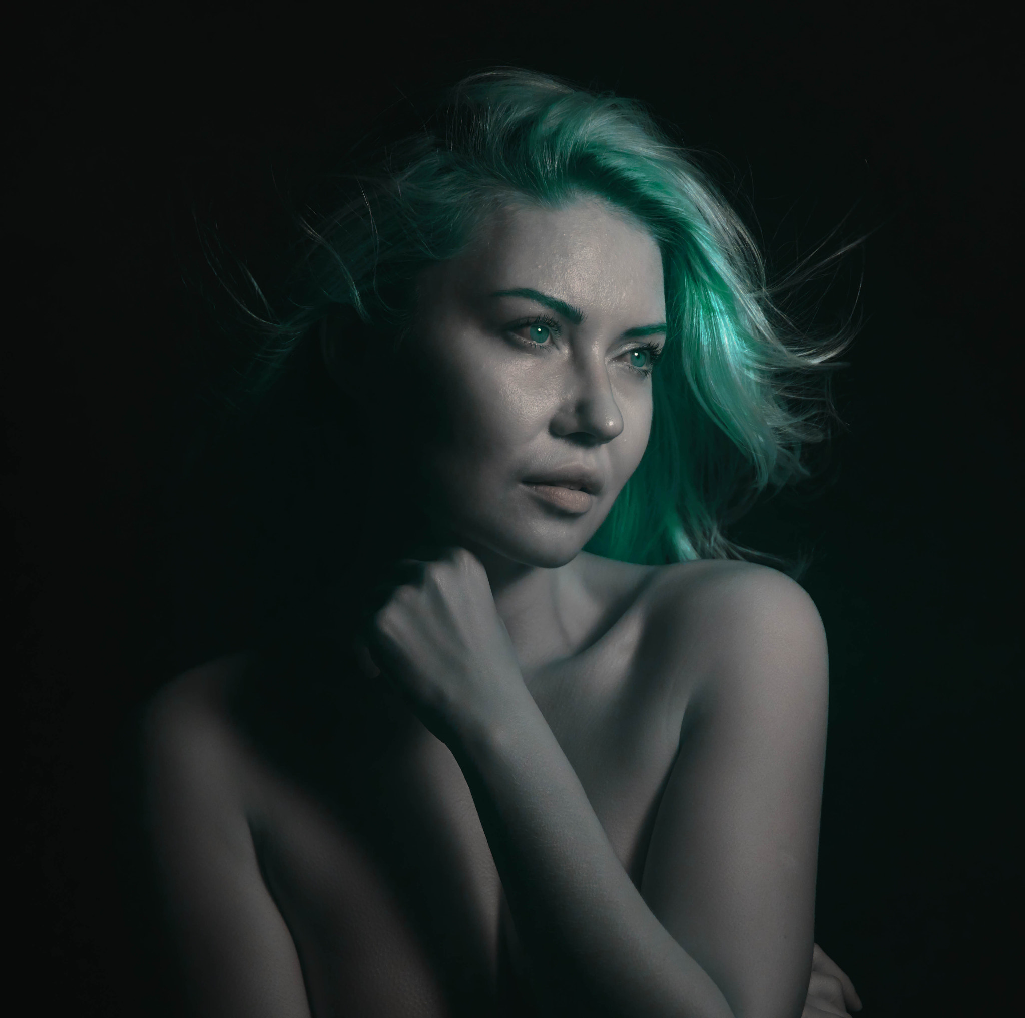 Sony a7R II sample photo. Lena green nebula photography