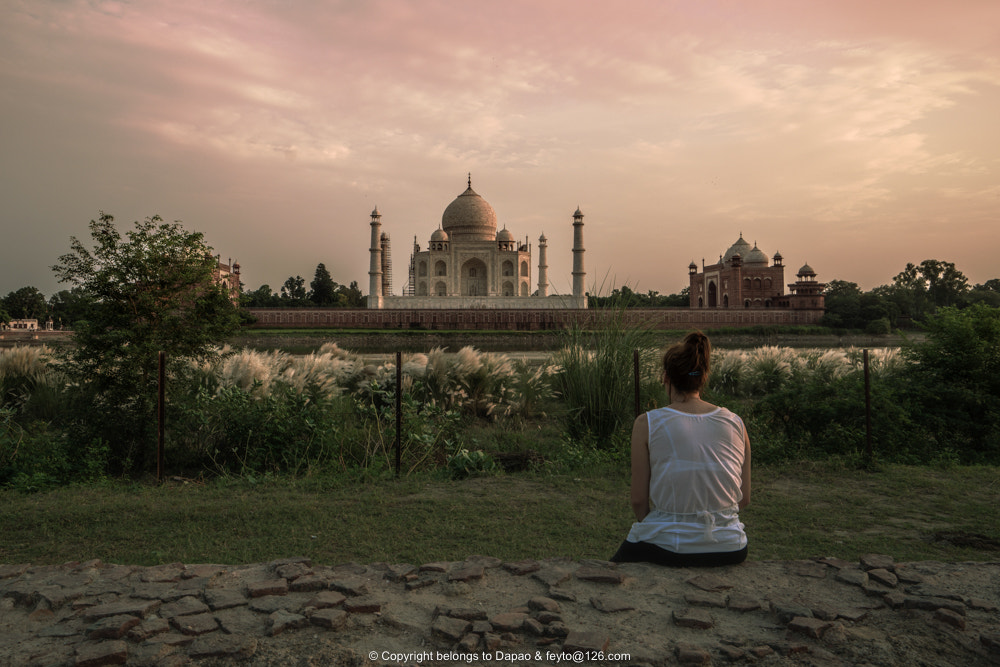 Sony a7R II sample photo. Visible eternal love.taj mahal agra india photography