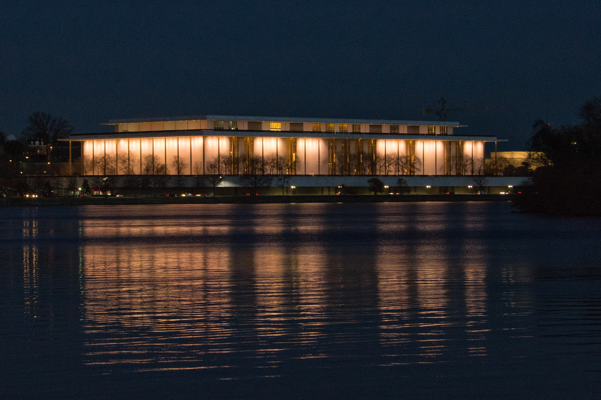 Nikon D7100 sample photo. Kennedy center at night photography