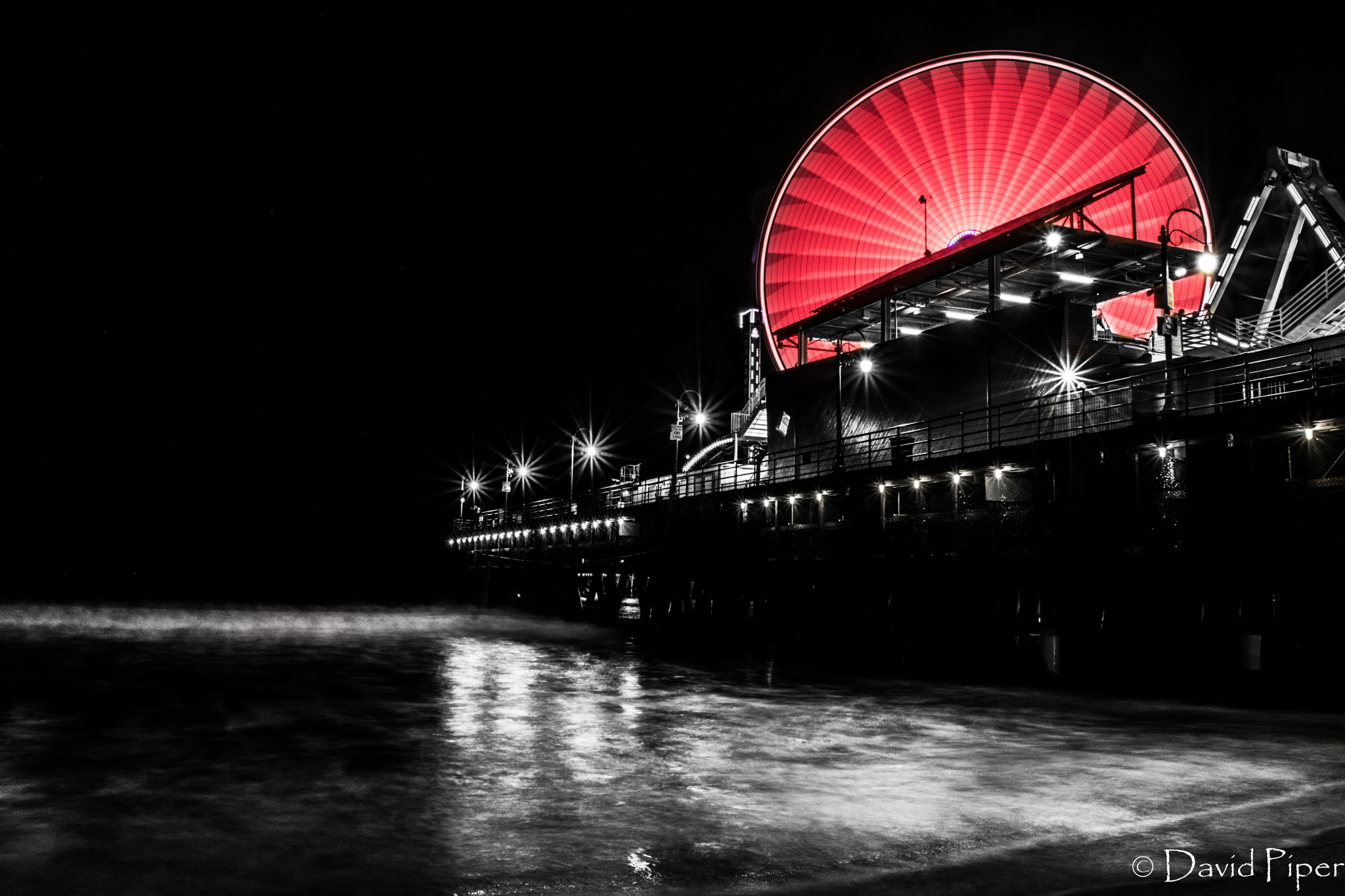Nikon D7200 sample photo. Santa monica pacific wheel photography
