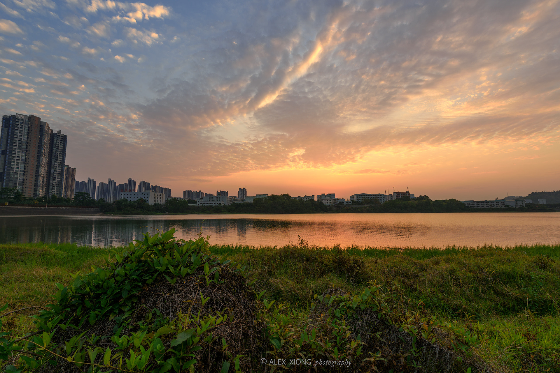 Nikon D810 + Tamron SP 15-30mm F2.8 Di VC USD sample photo. Sunset at lakeside photography