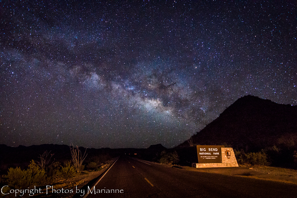 Nikon D3200 sample photo. Milky way over big bend photography