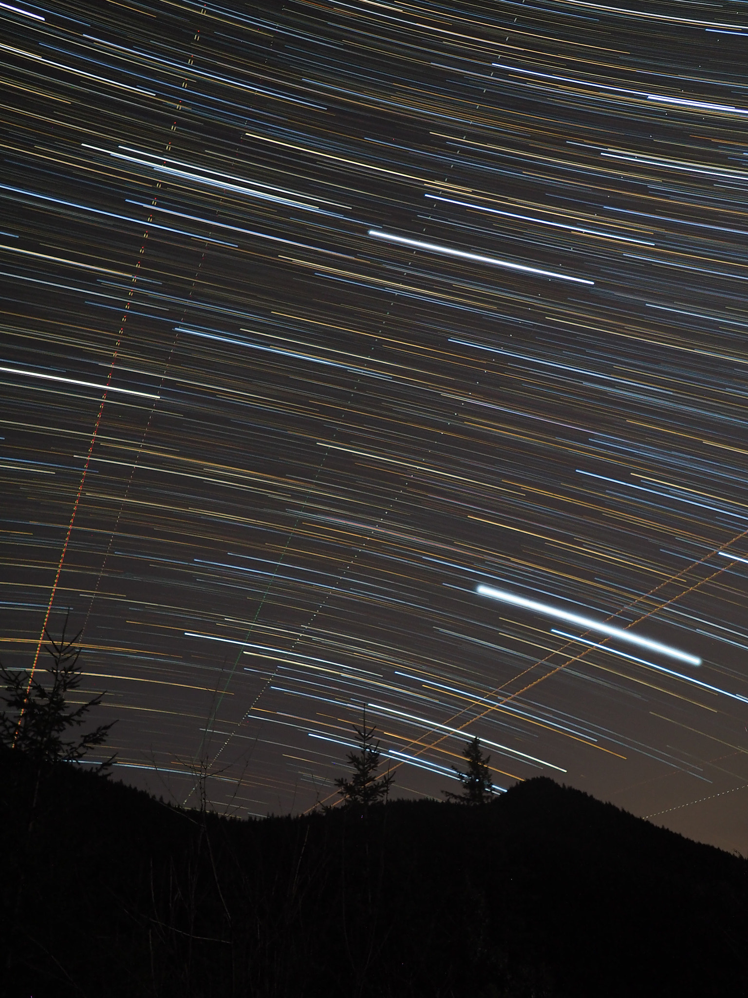 Olympus OM-D E-M5 II sample photo. Star trails photography